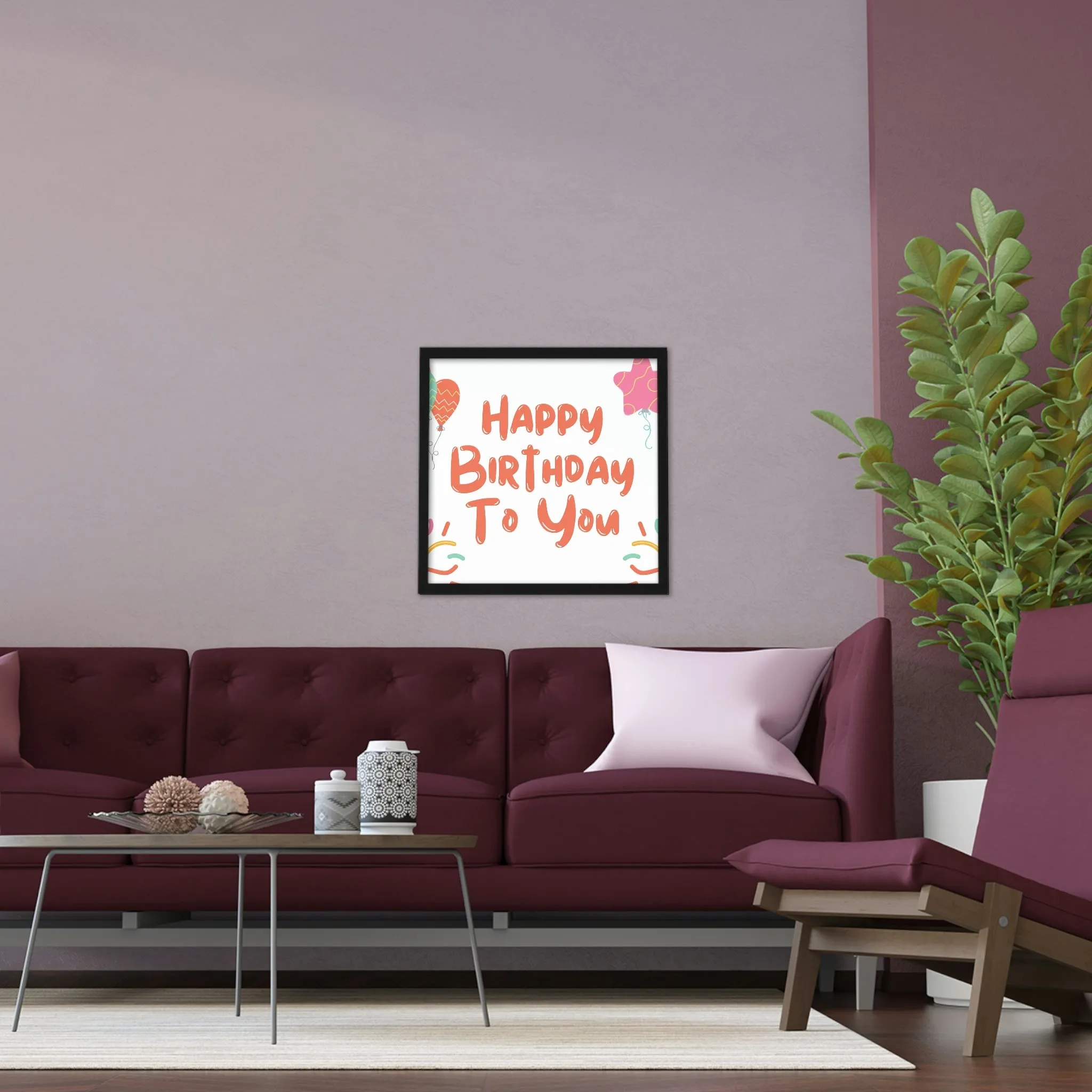 Happy Birthday to You Framed Poster