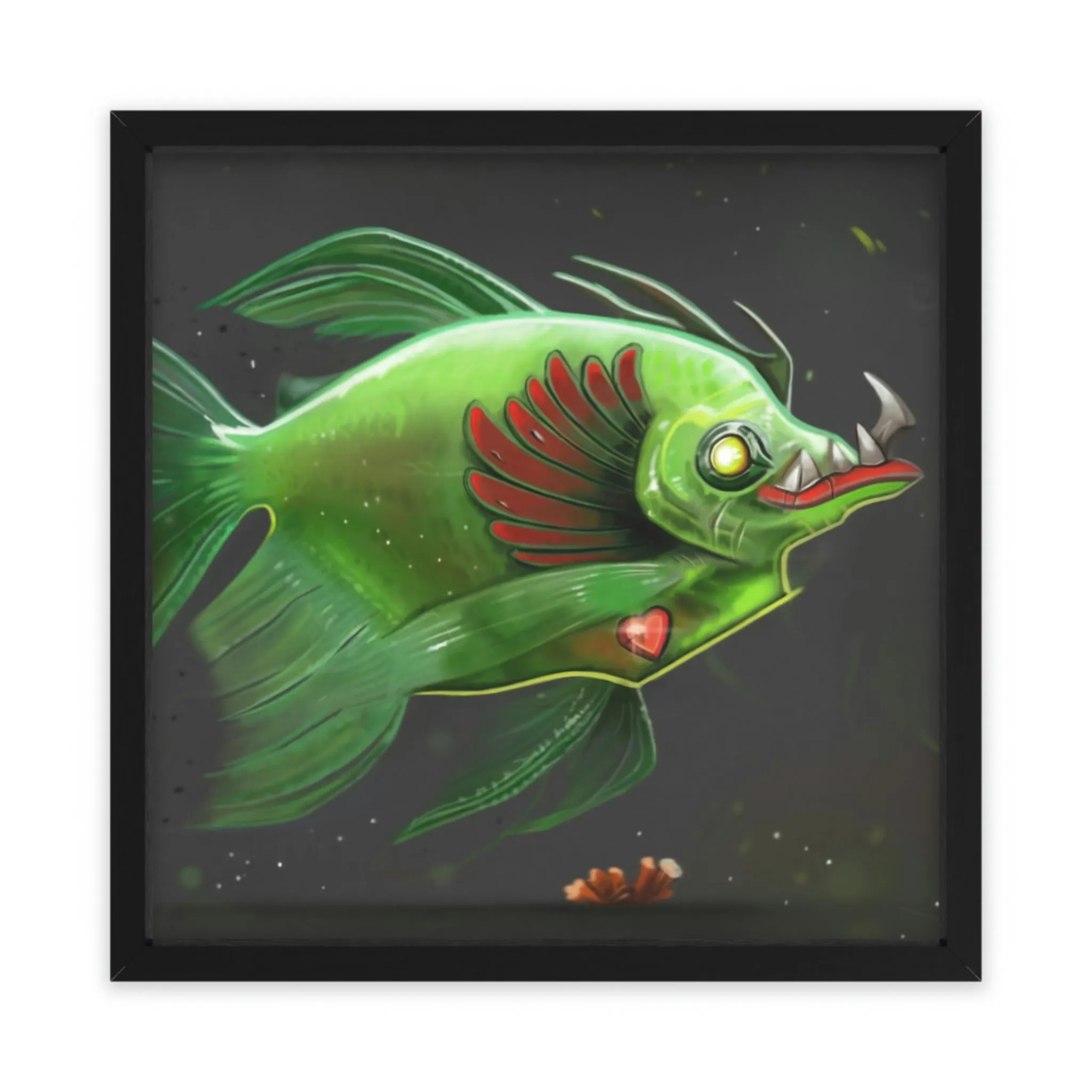 Hook Lung Jaw Framed Poster