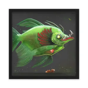 Hook Lung Jaw Framed Poster