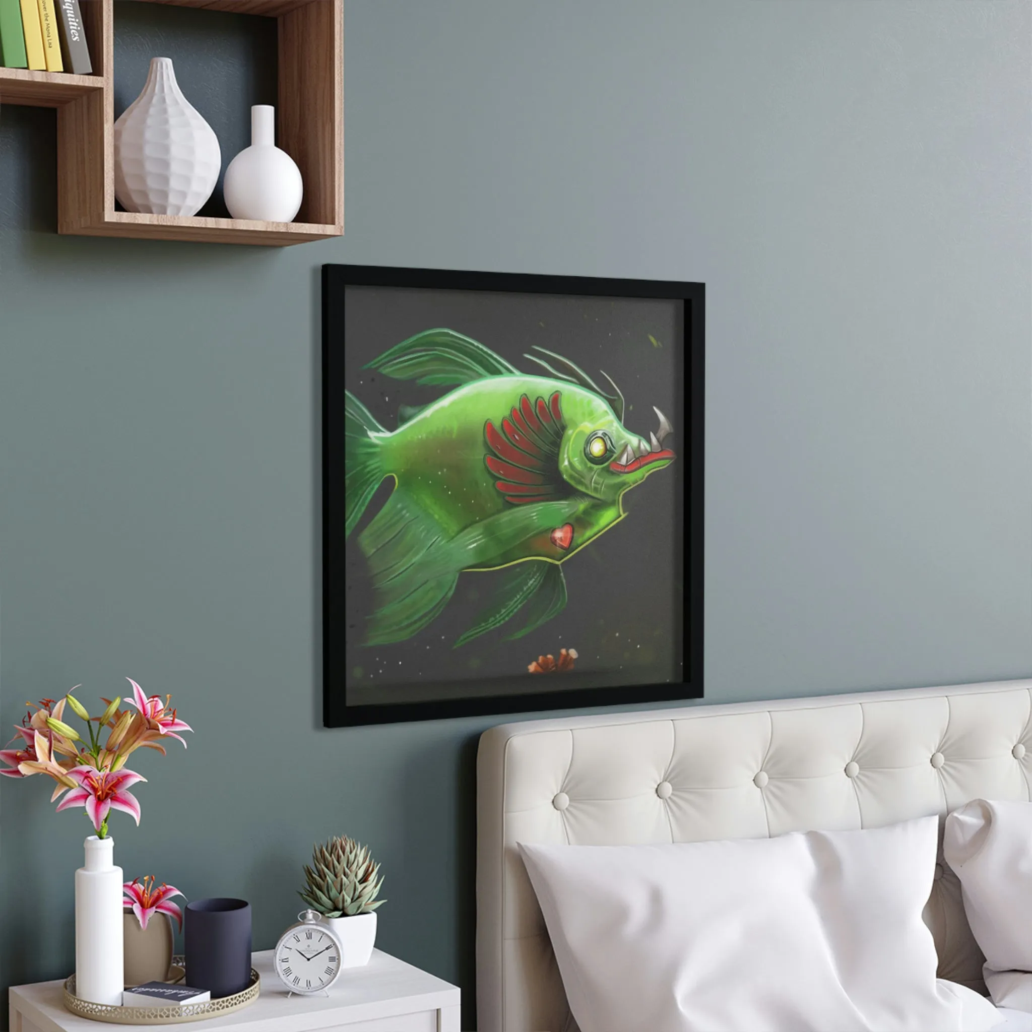 Hook Lung Jaw Framed Poster
