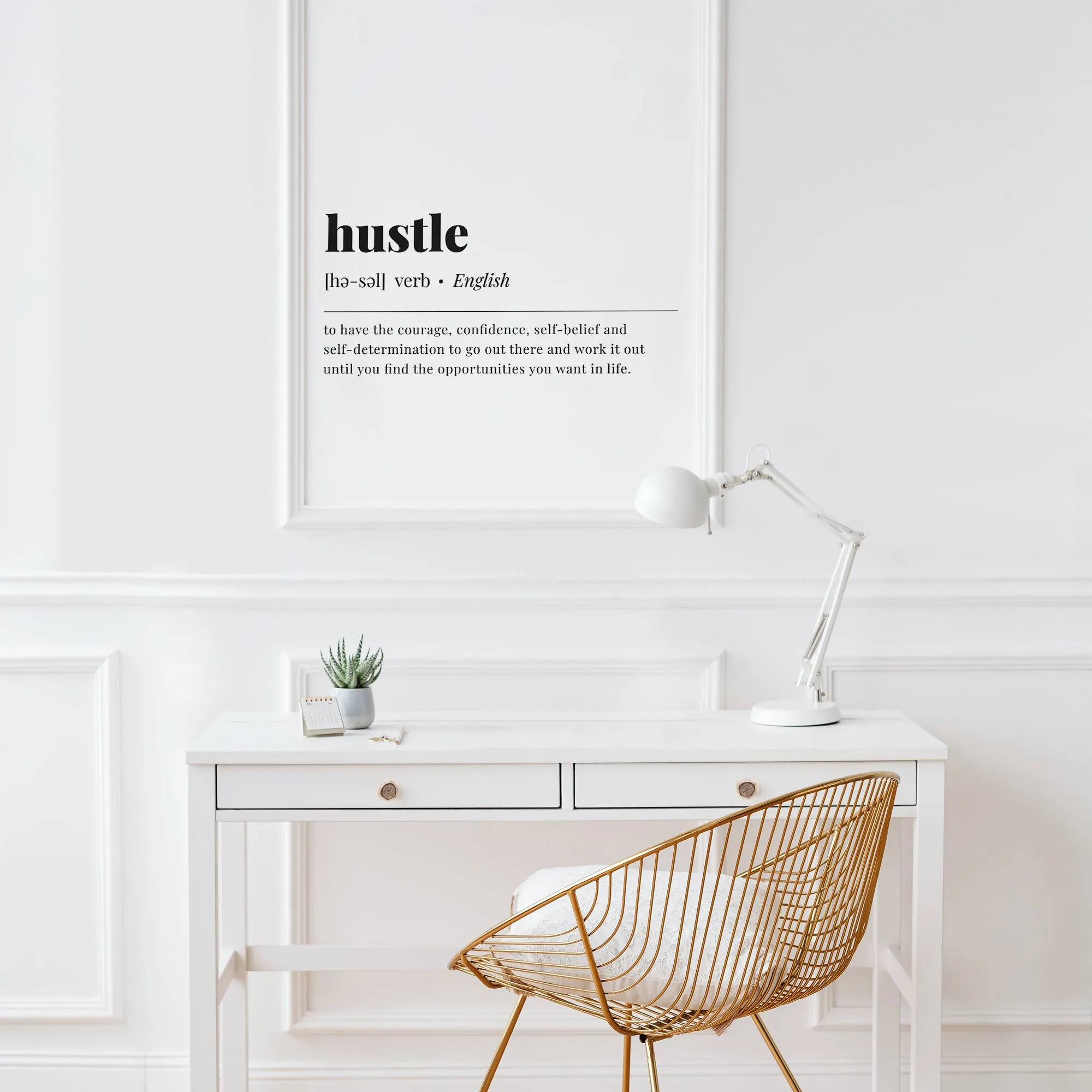 Hustle Definition Print Instant Download