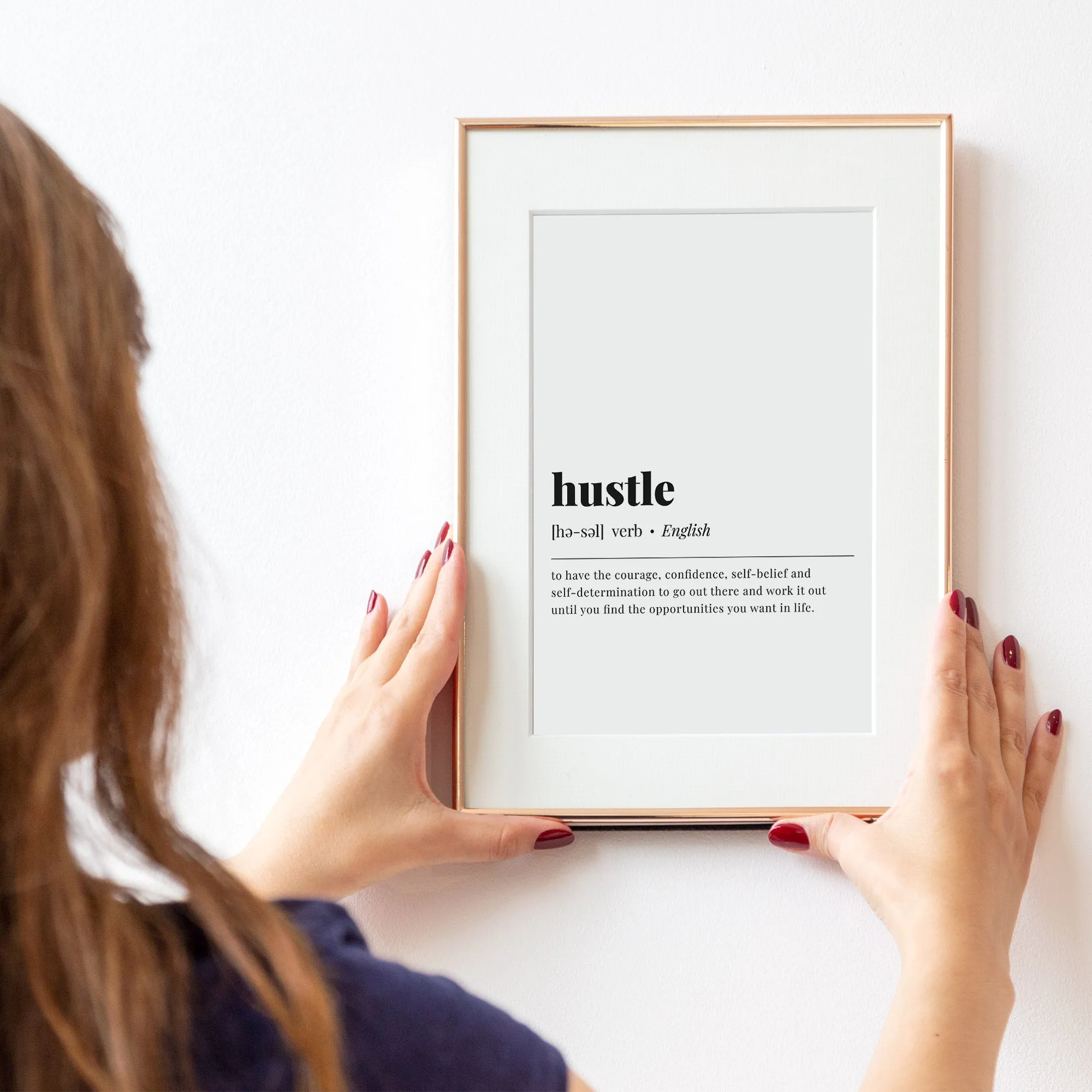 Hustle Definition Print Instant Download