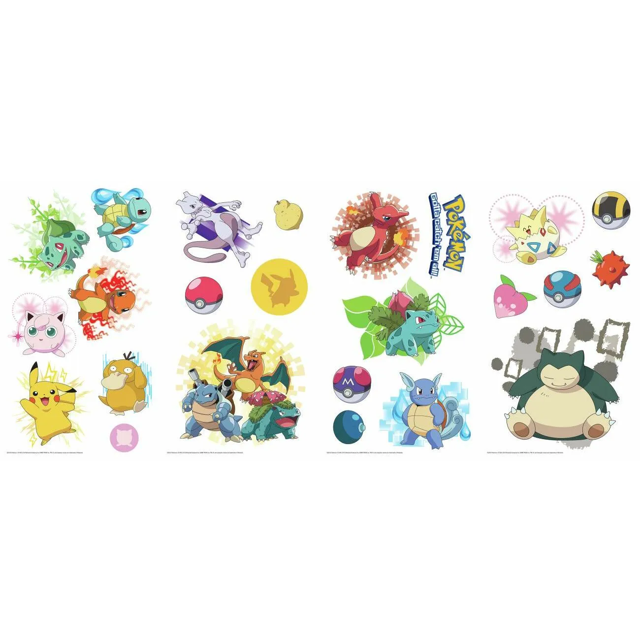 Iconic Pokemon Wall Decals