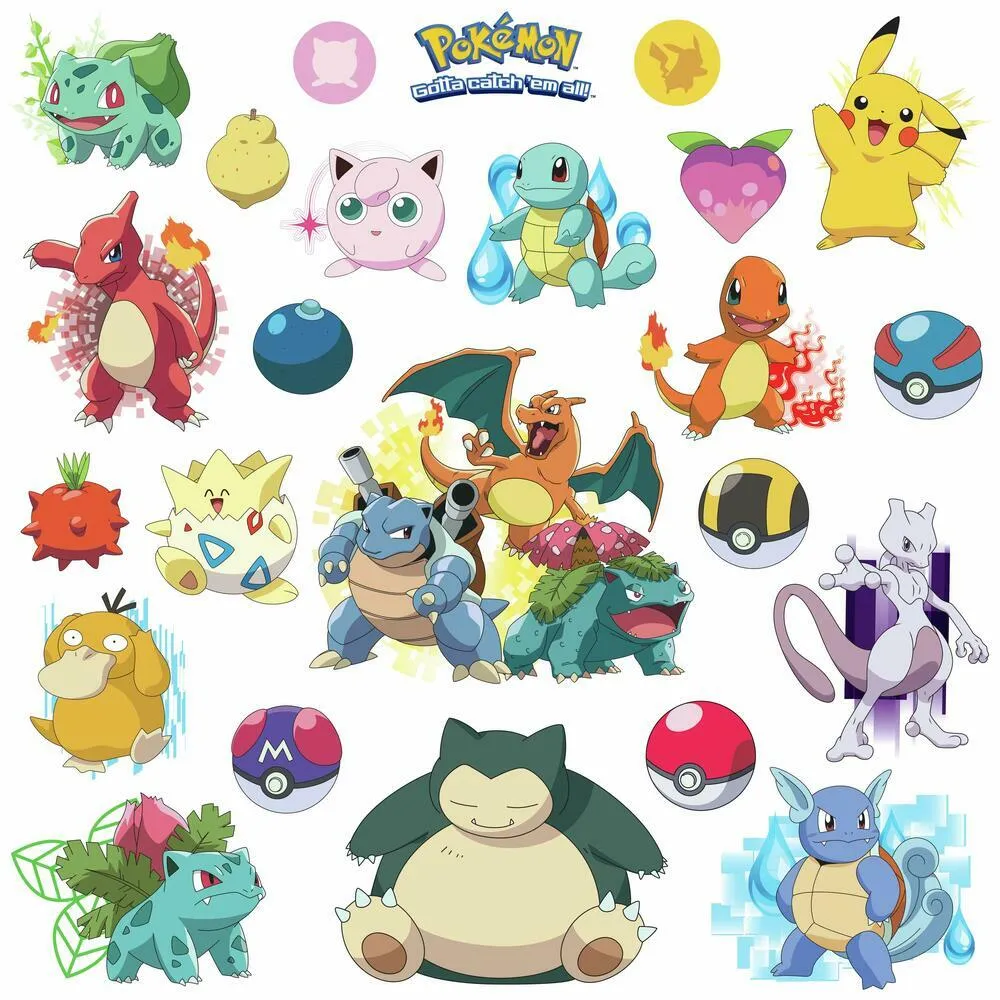 Iconic Pokemon Wall Decals