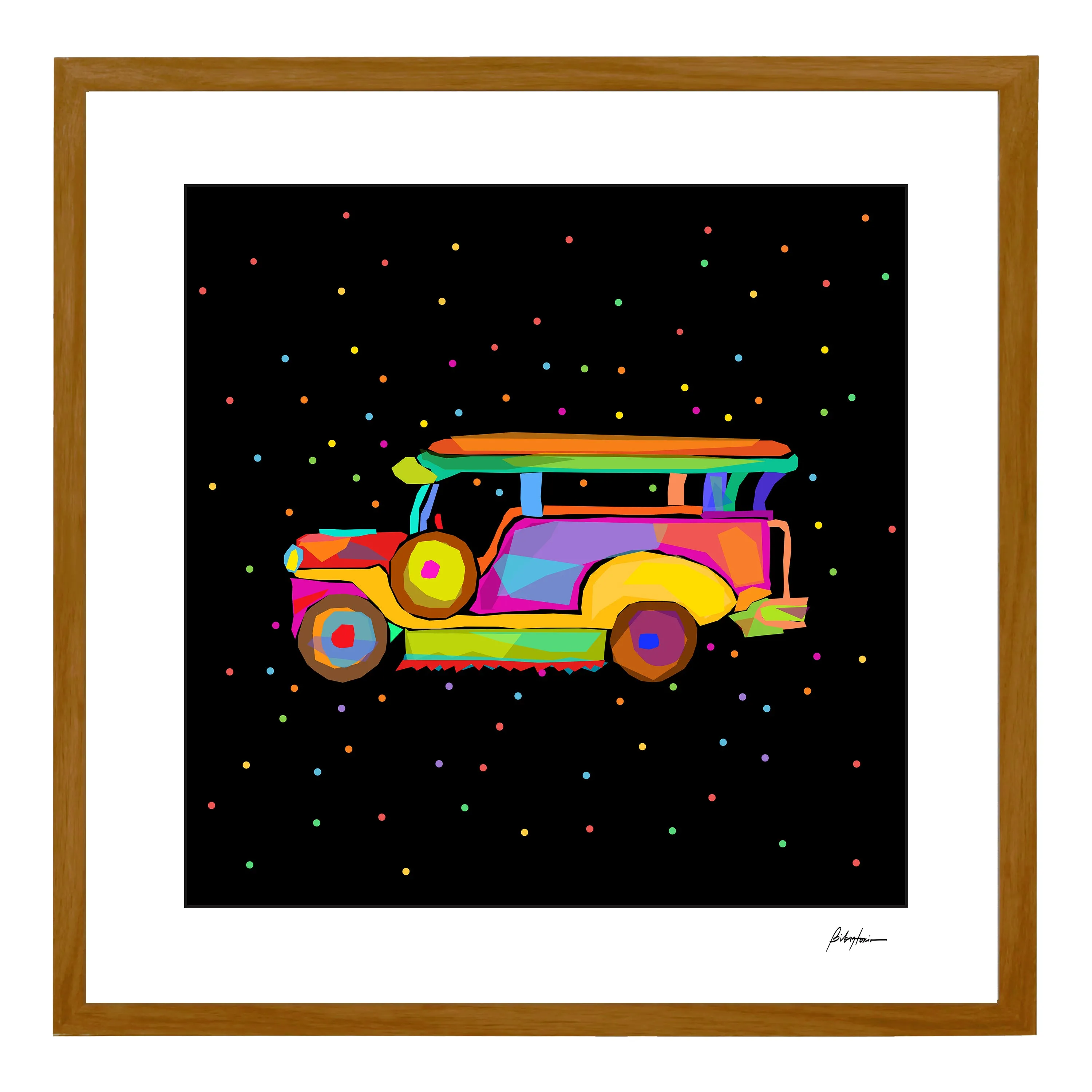 Jeepney Black - Dotted