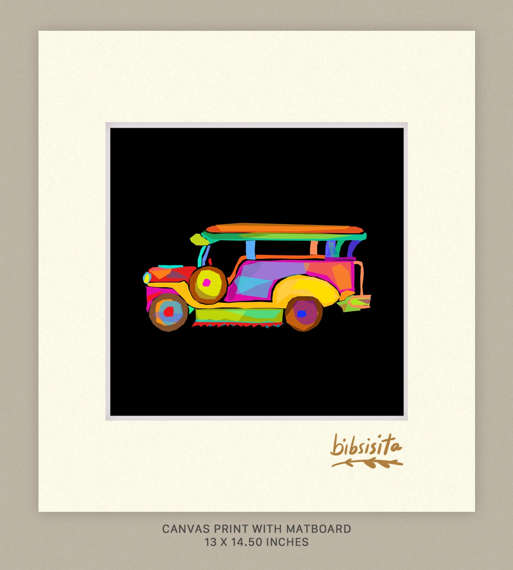 Jeepney black geometry