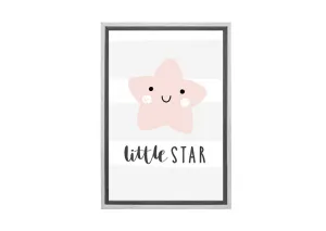 Little Star Pink | Scandinavian Kid's Wall Art Print