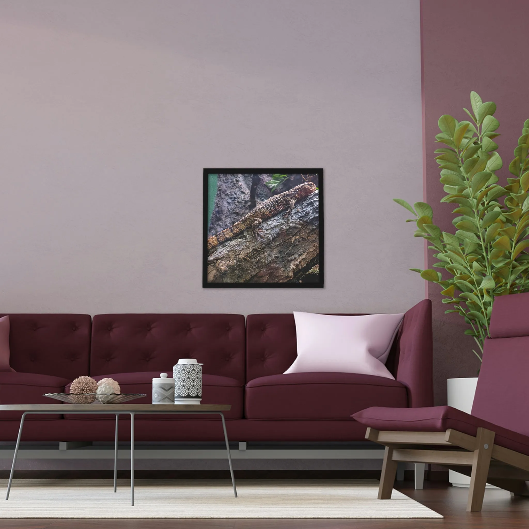 Lizard Framed Poster, Horizontal
