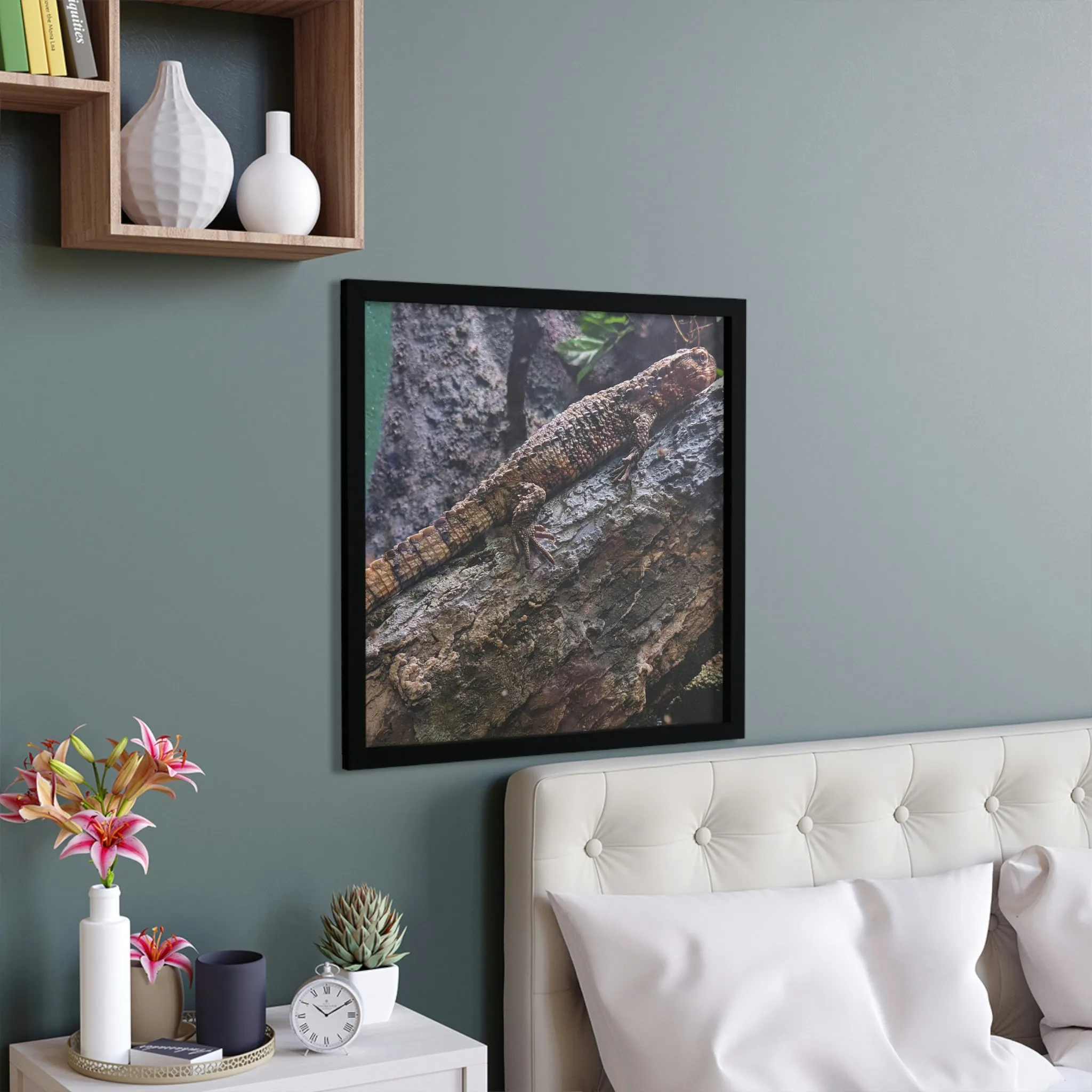 Lizard Framed Poster, Horizontal