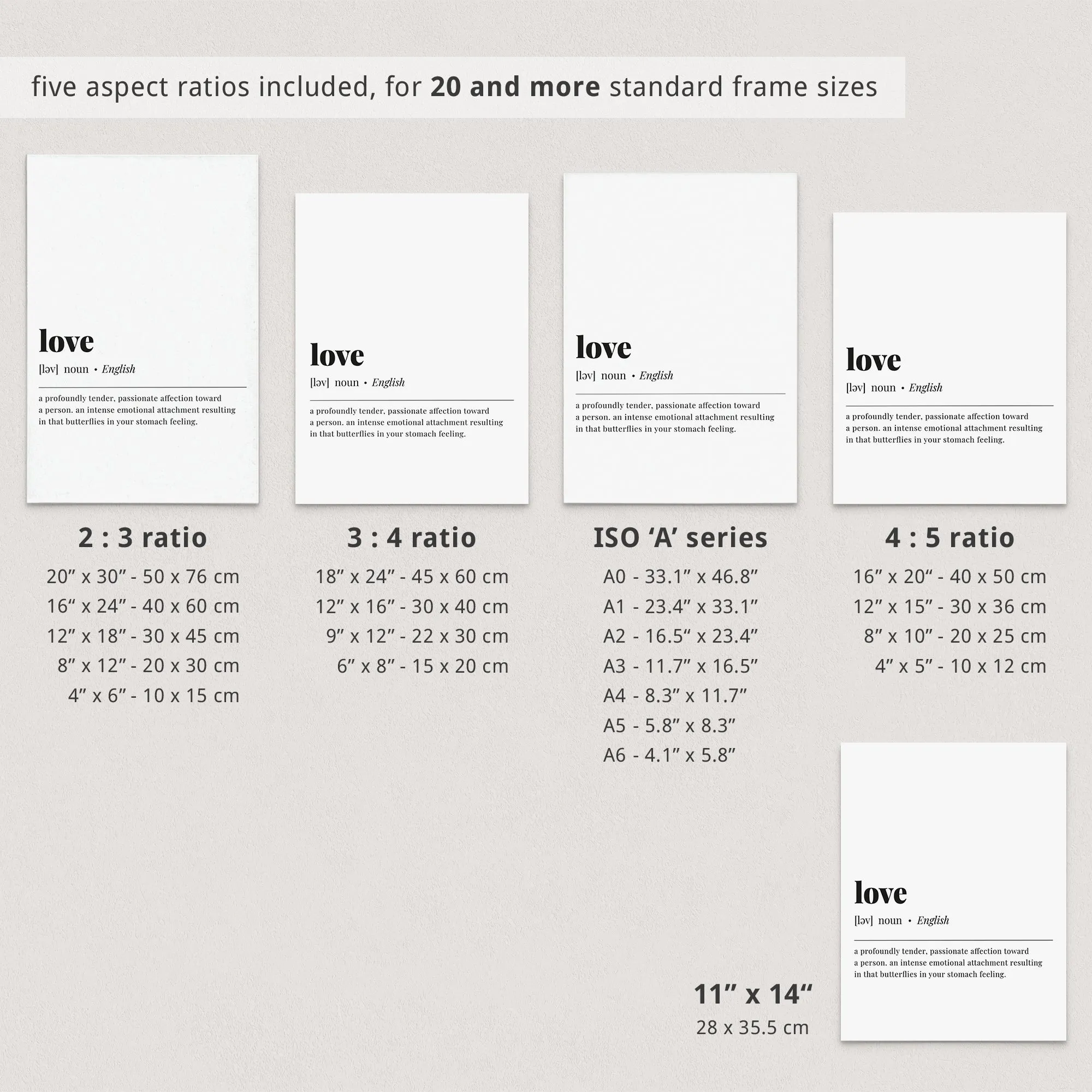 Love Definition Print Instant Download