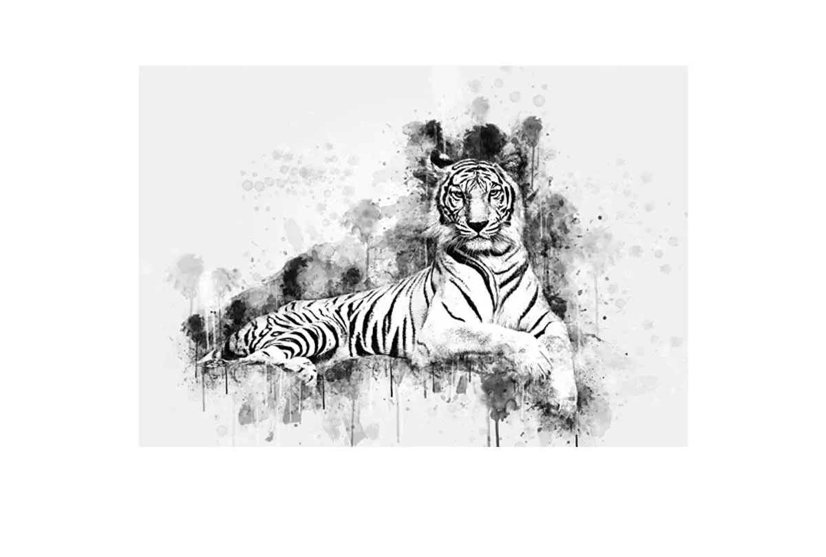 Majestic White Tiger | Canvas Wall Art Print
