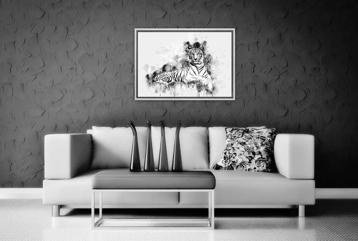 Majestic White Tiger | Canvas Wall Art Print