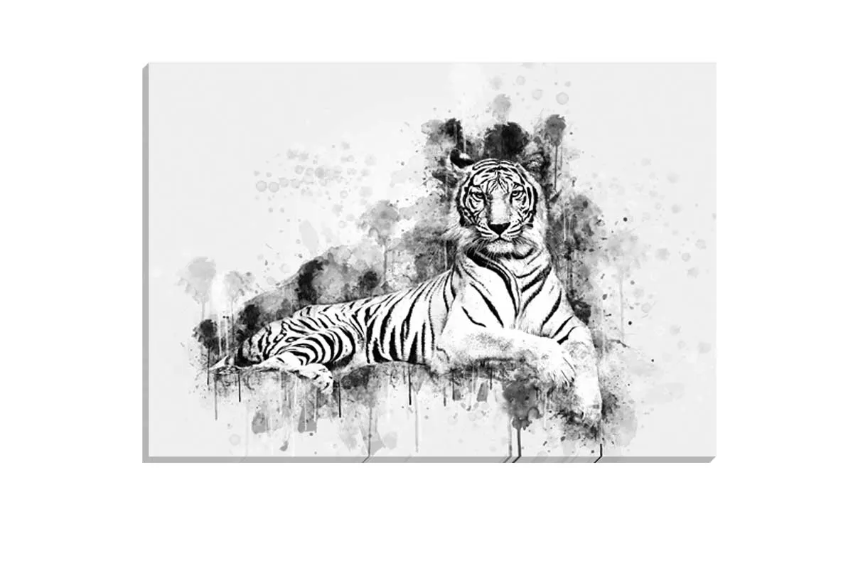 Majestic White Tiger | Canvas Wall Art Print