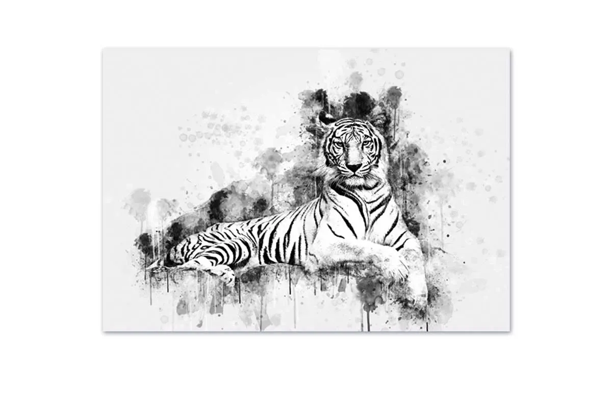 Majestic White Tiger | Canvas Wall Art Print
