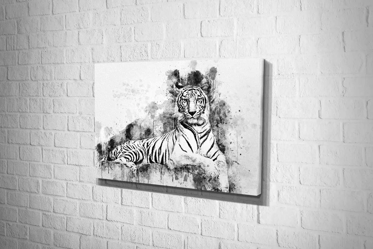 Majestic White Tiger | Canvas Wall Art Print