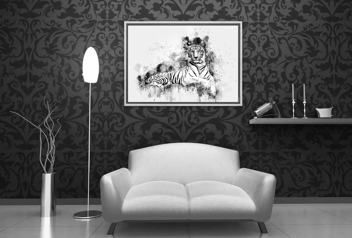 Majestic White Tiger | Canvas Wall Art Print