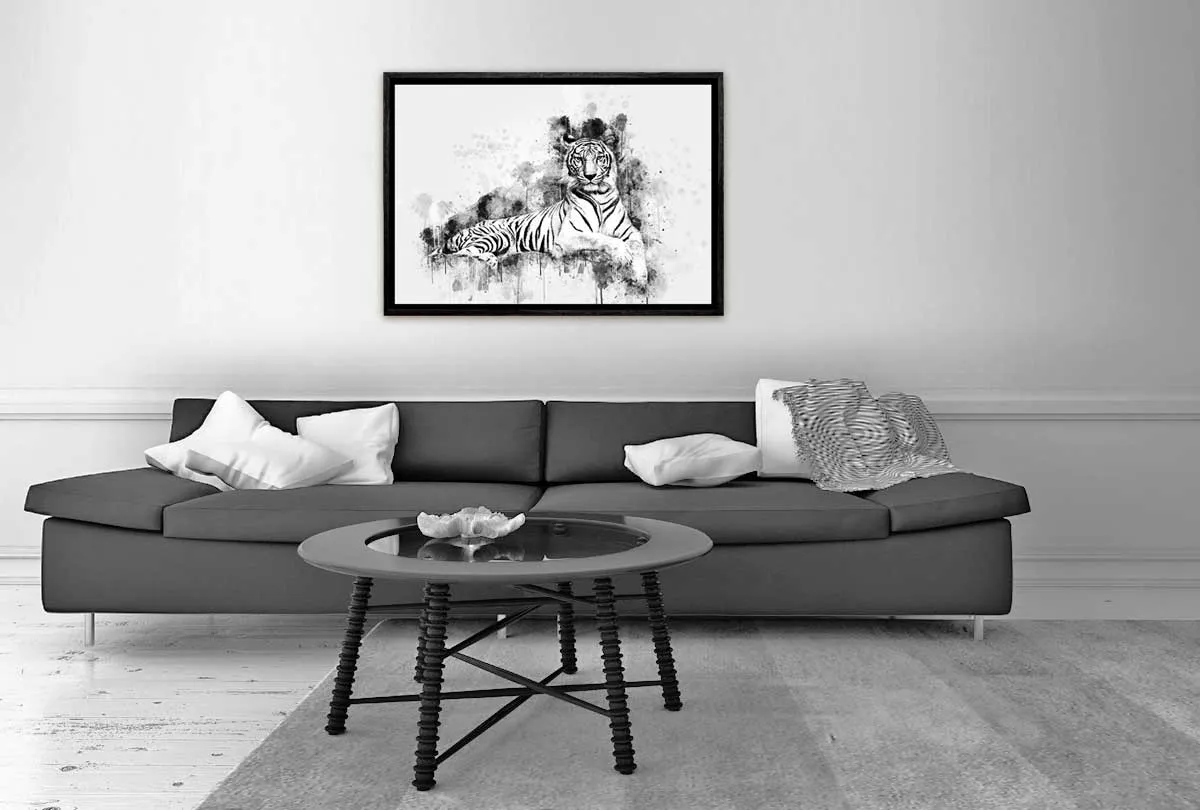Majestic White Tiger | Canvas Wall Art Print
