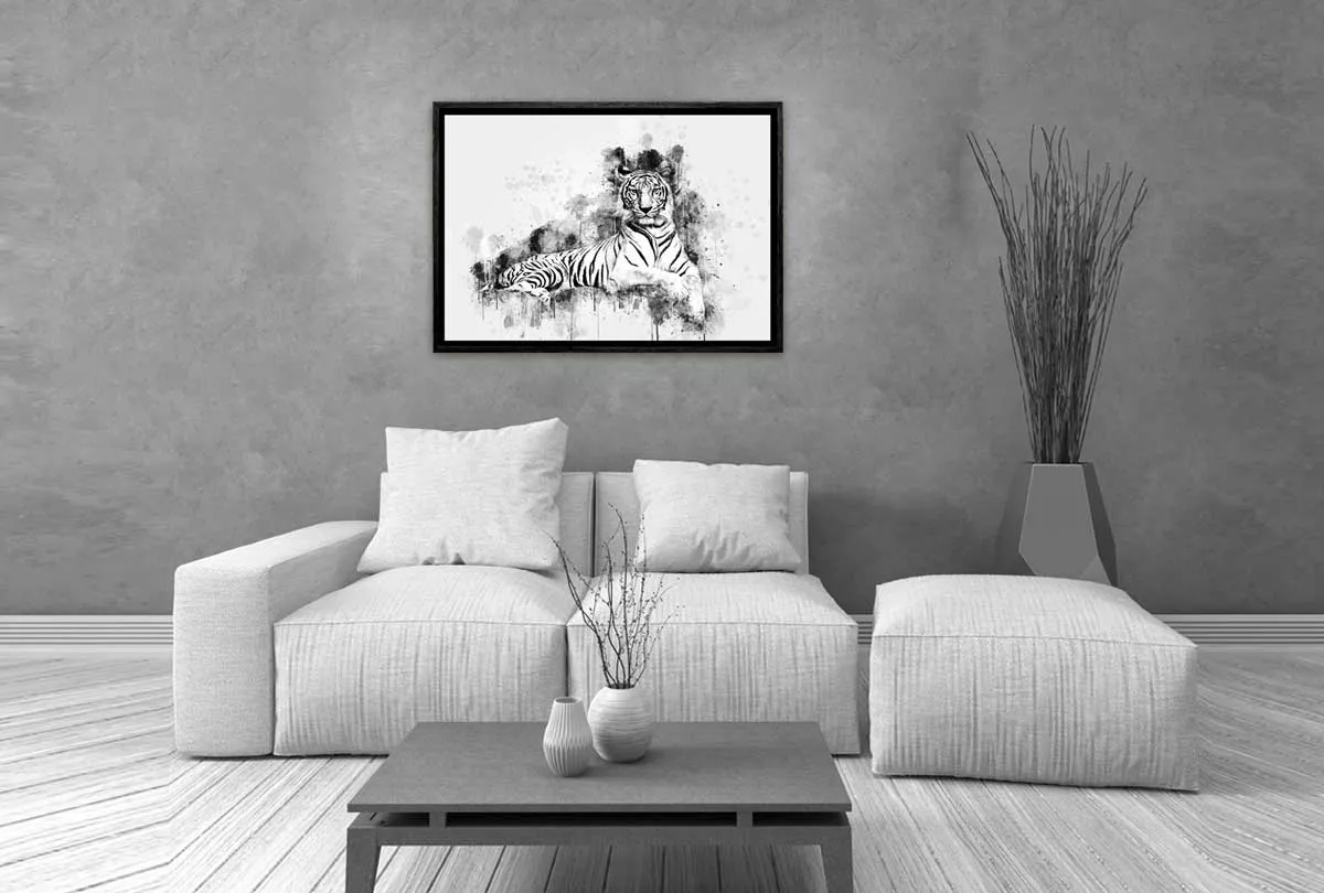 Majestic White Tiger | Canvas Wall Art Print