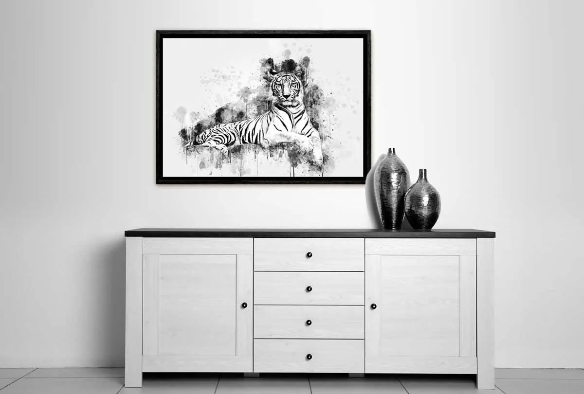 Majestic White Tiger | Canvas Wall Art Print