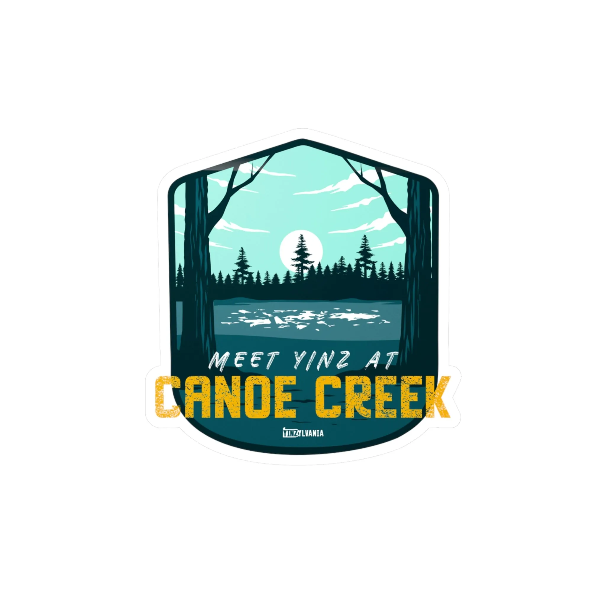 Meet Yinz at Canoe Creek - Kiss-Cut Vinyl Decals