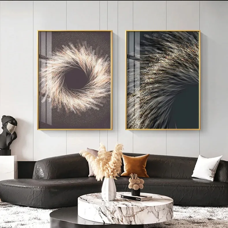 Modern Aesthetics Industrial Abstract Wall Art Fine Art Canvas Prints Minimalist Pictures For Living Room Dining Room Boutique Hotel Decor
