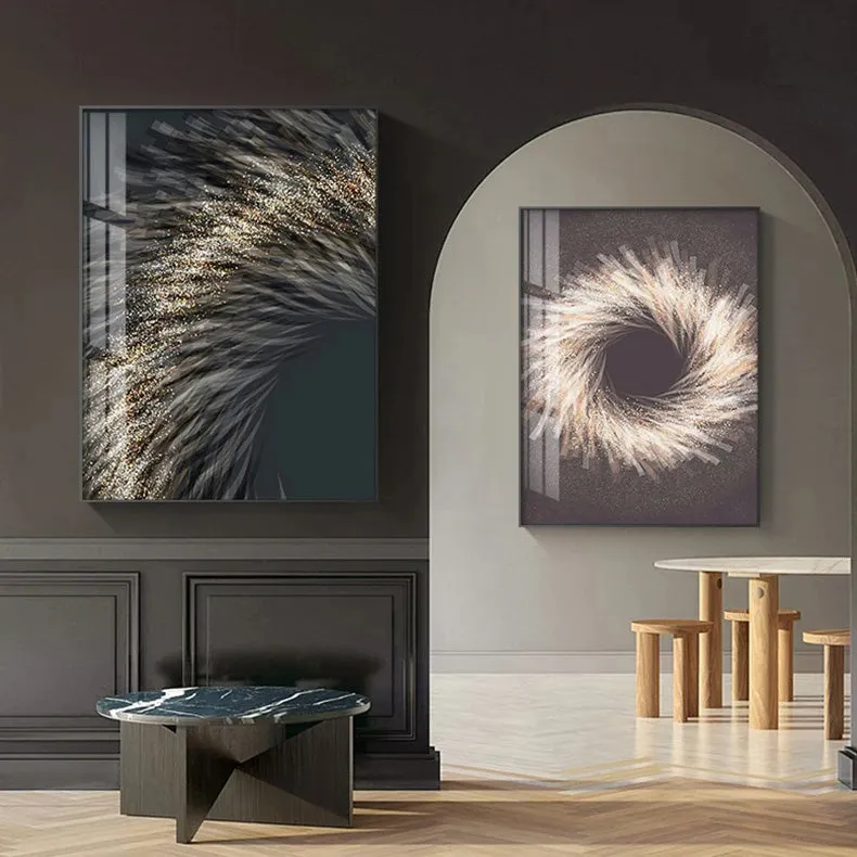Modern Aesthetics Industrial Abstract Wall Art Fine Art Canvas Prints Minimalist Pictures For Living Room Dining Room Boutique Hotel Decor