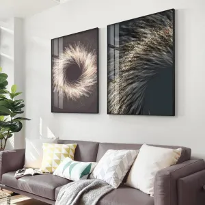 Modern Aesthetics Industrial Abstract Wall Art Fine Art Canvas Prints Minimalist Pictures For Living Room Dining Room Boutique Hotel Decor