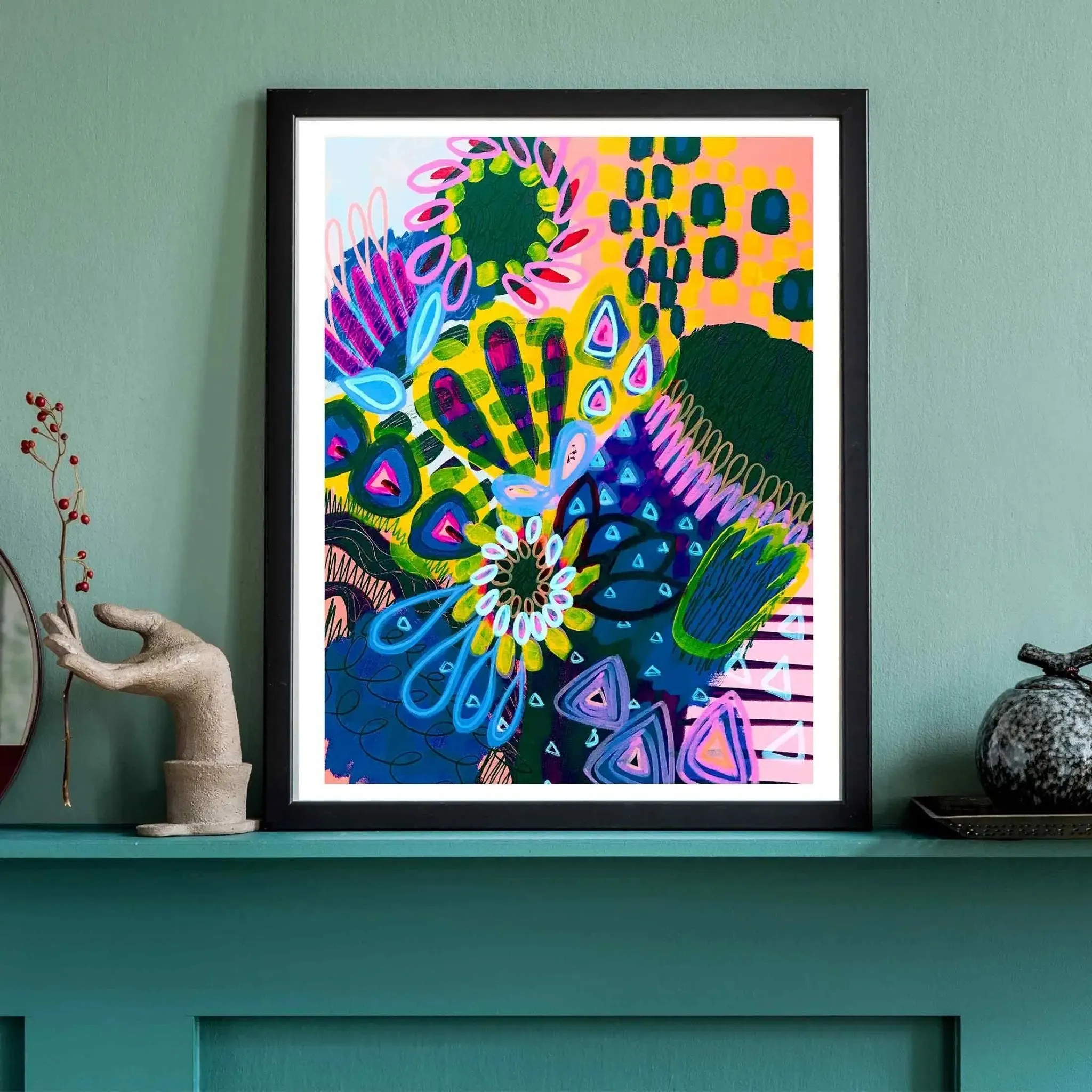 Modern Wall Art Print - Big Banksia Moody