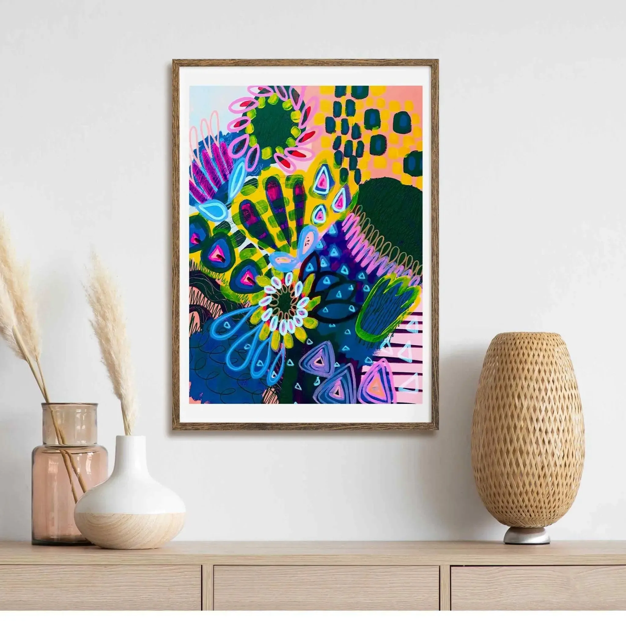 Modern Wall Art Print - Big Banksia Moody
