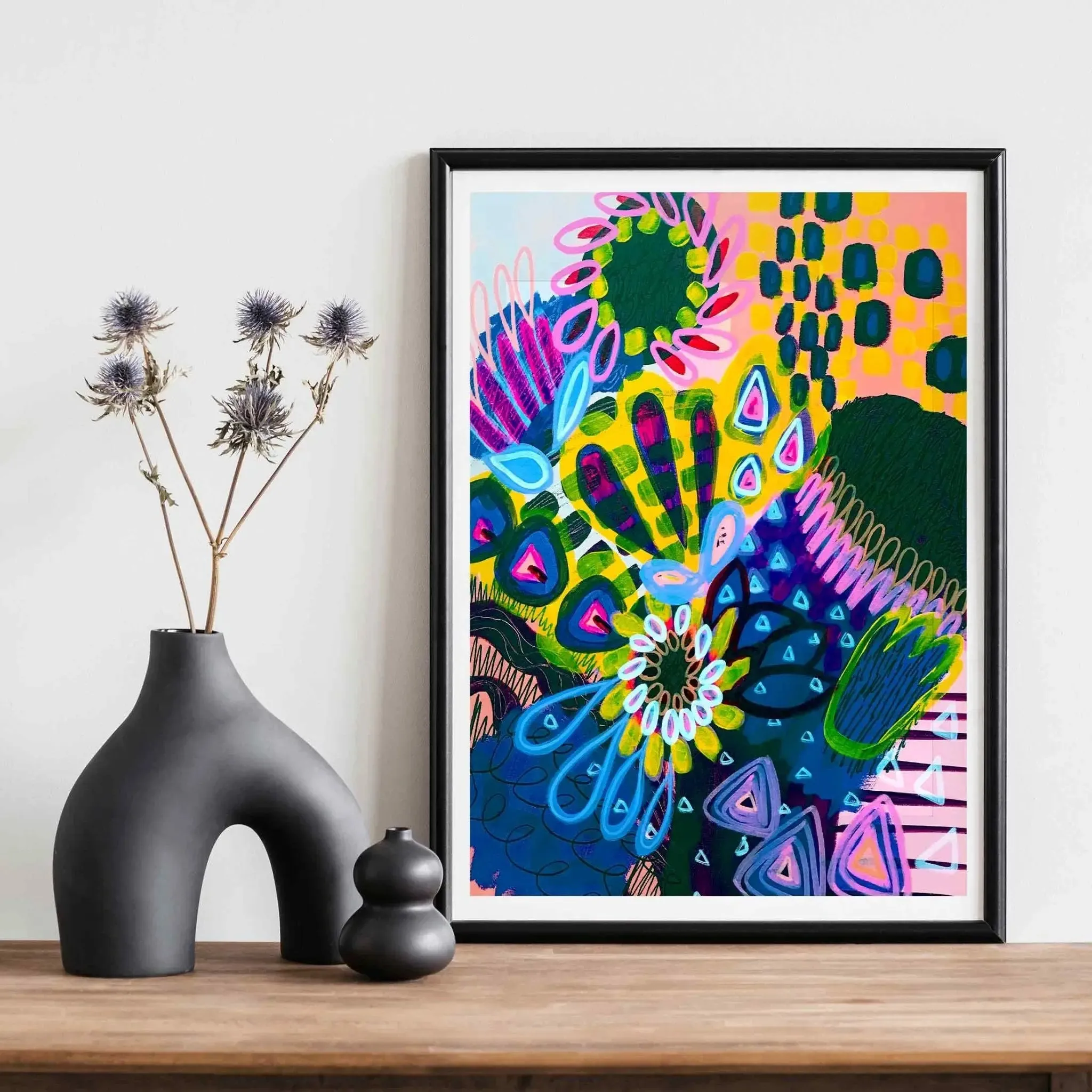 Modern Wall Art Print - Big Banksia Moody