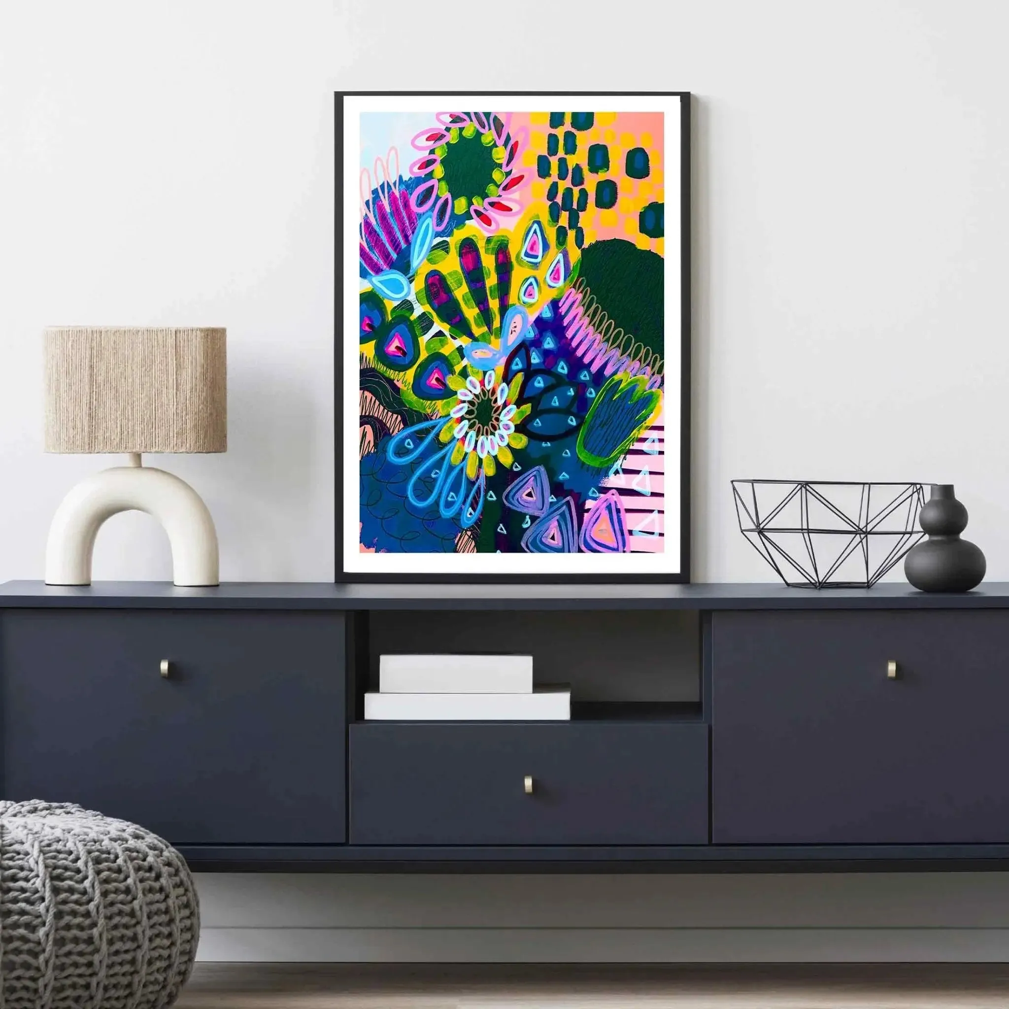 Modern Wall Art Print - Big Banksia Moody