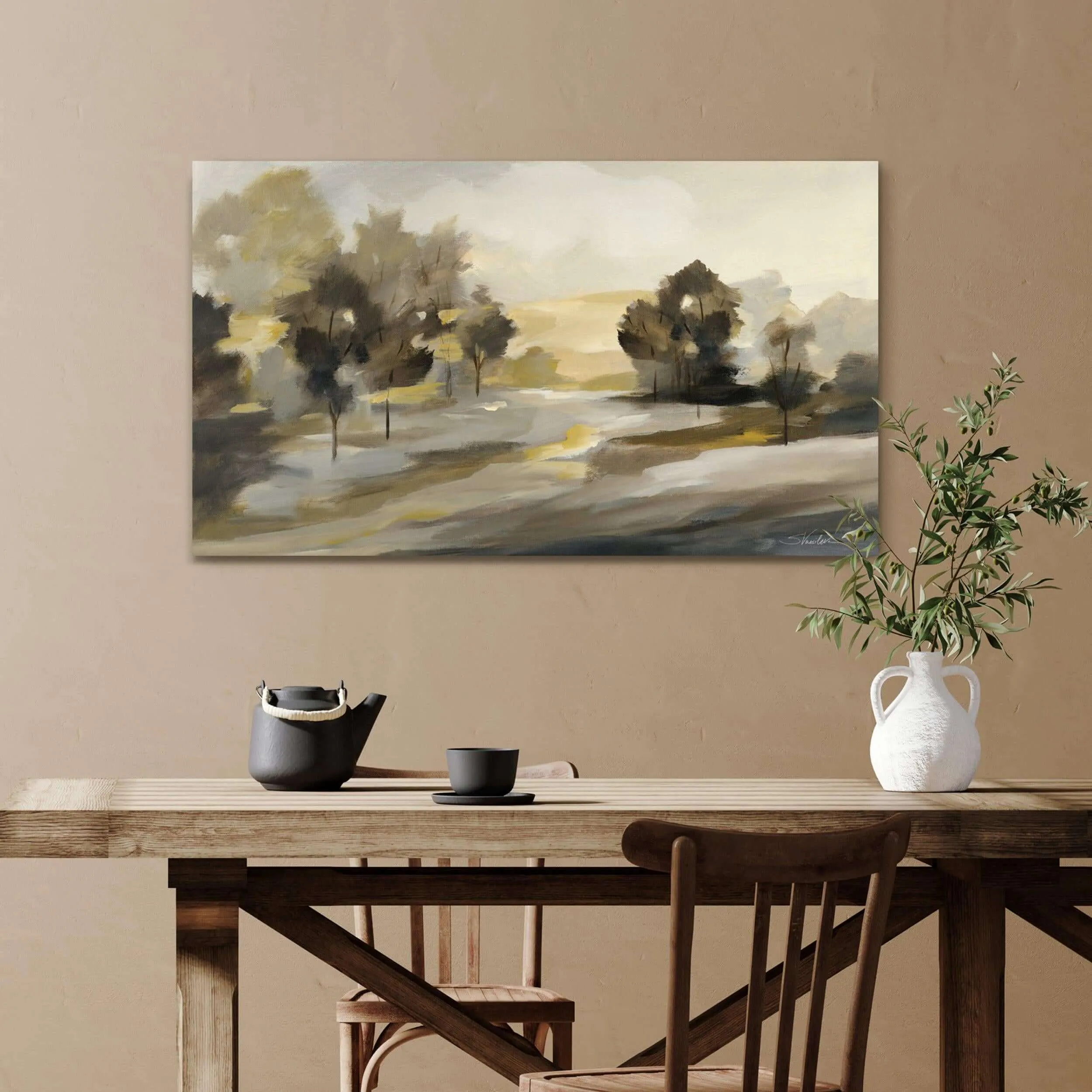 Mounted Wall Art - Rustic Landscape
