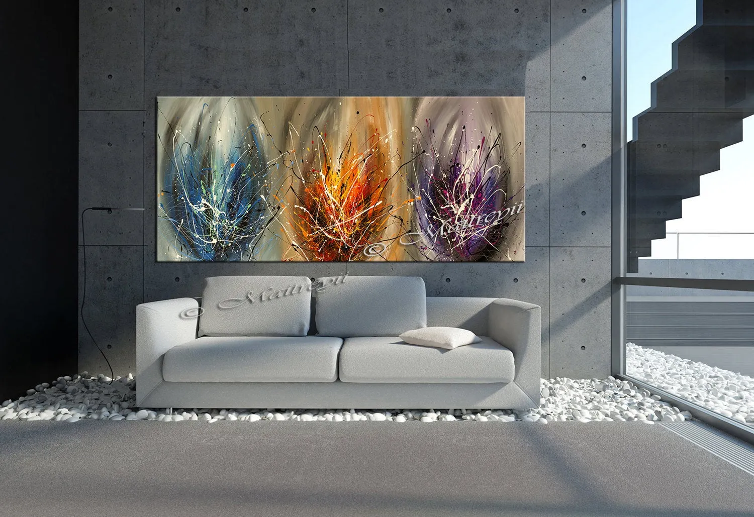 Multicolored Abstract Art For Sale - Glimpse of Light