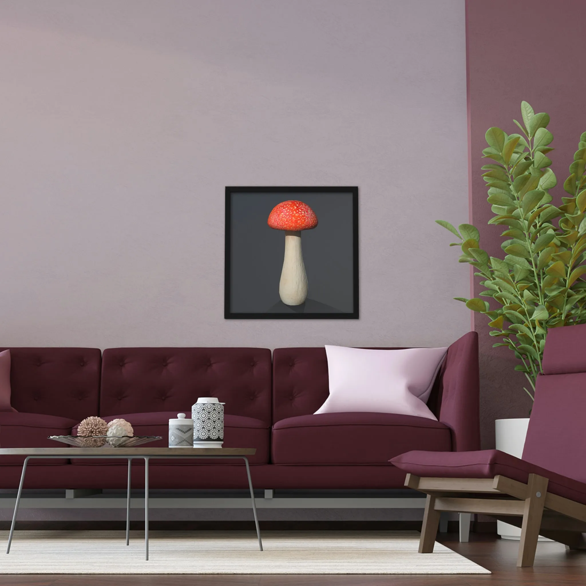 Mushroom Framed Poster