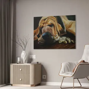 Nap Time Canvas Stretched