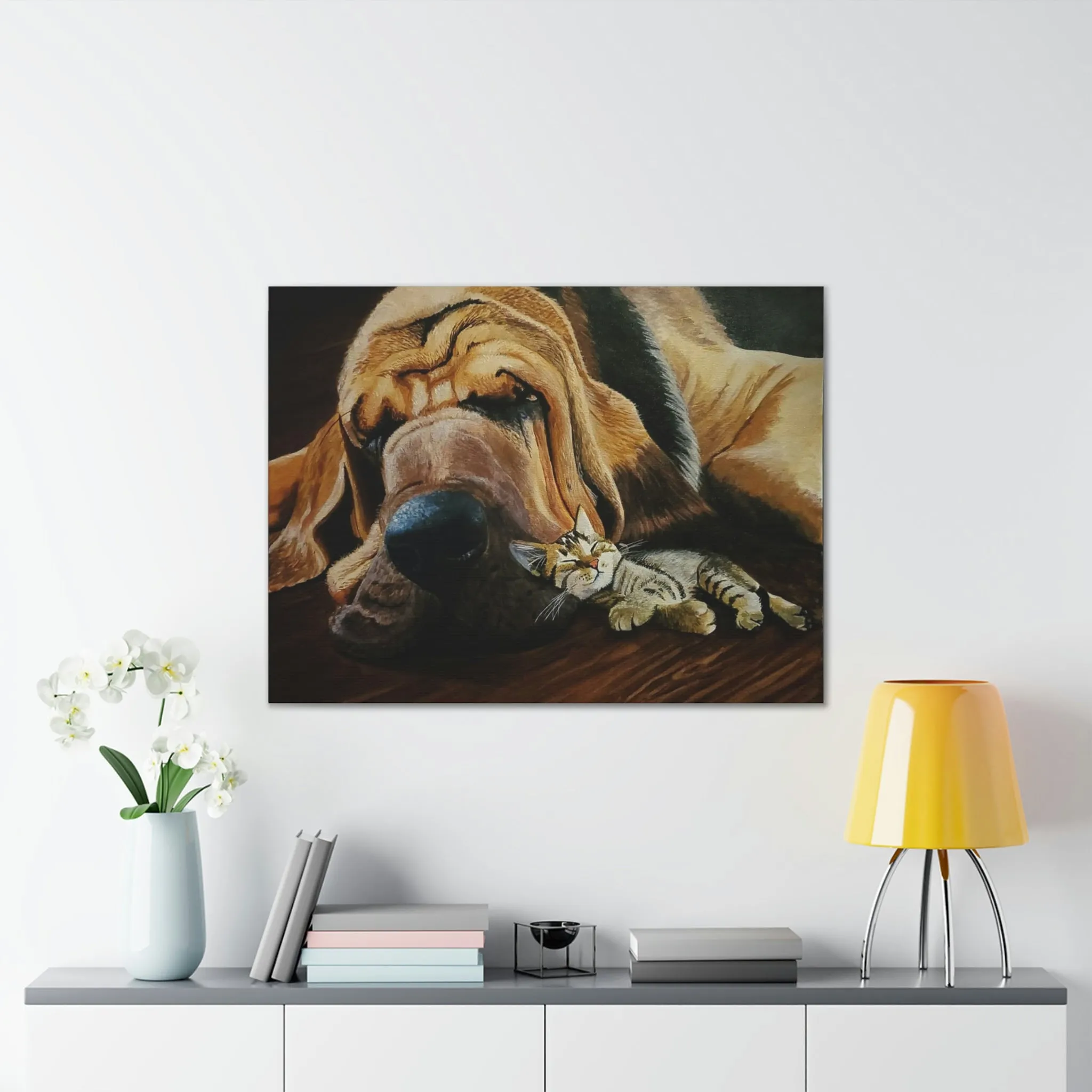 Nap Time Canvas Stretched