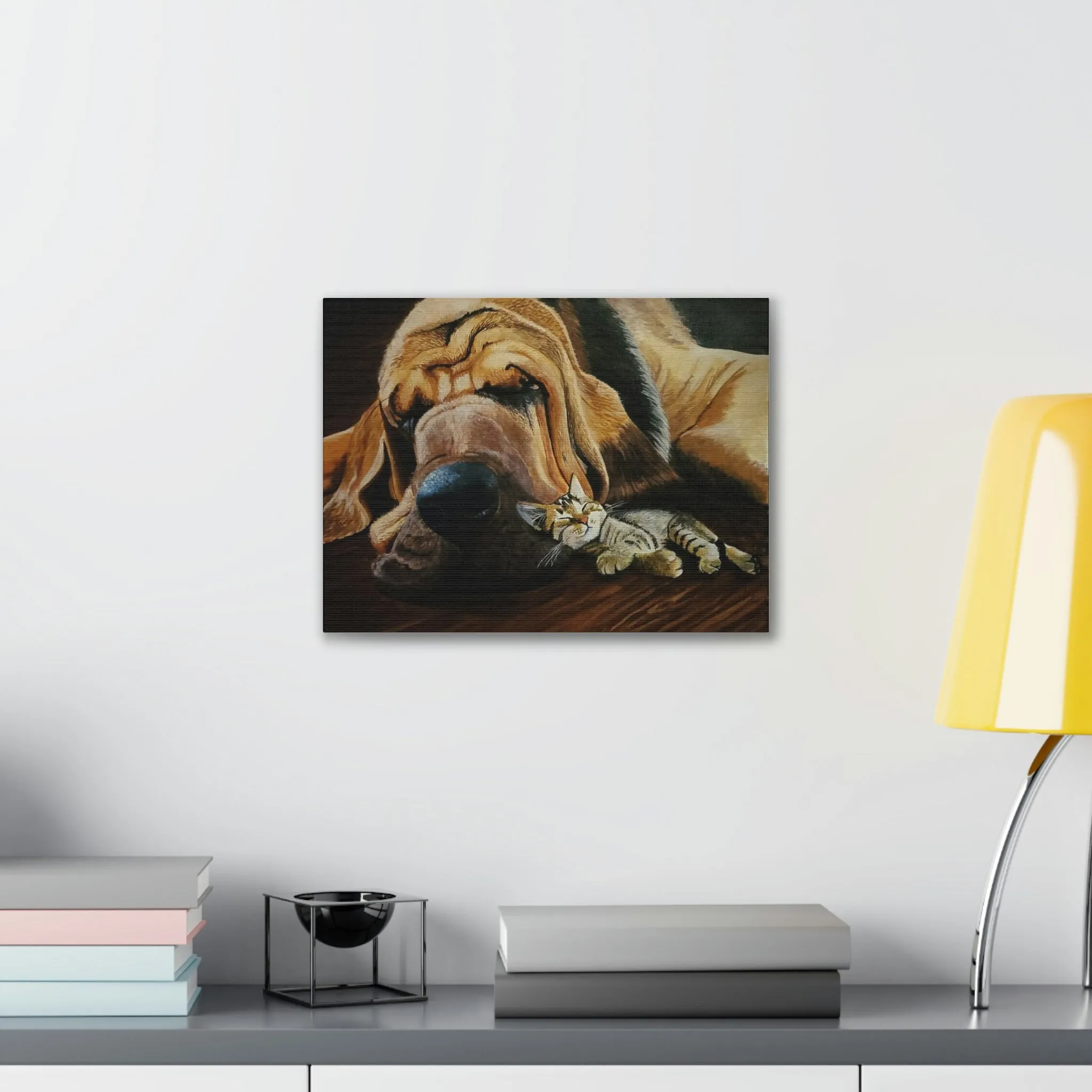 Nap Time Canvas Stretched