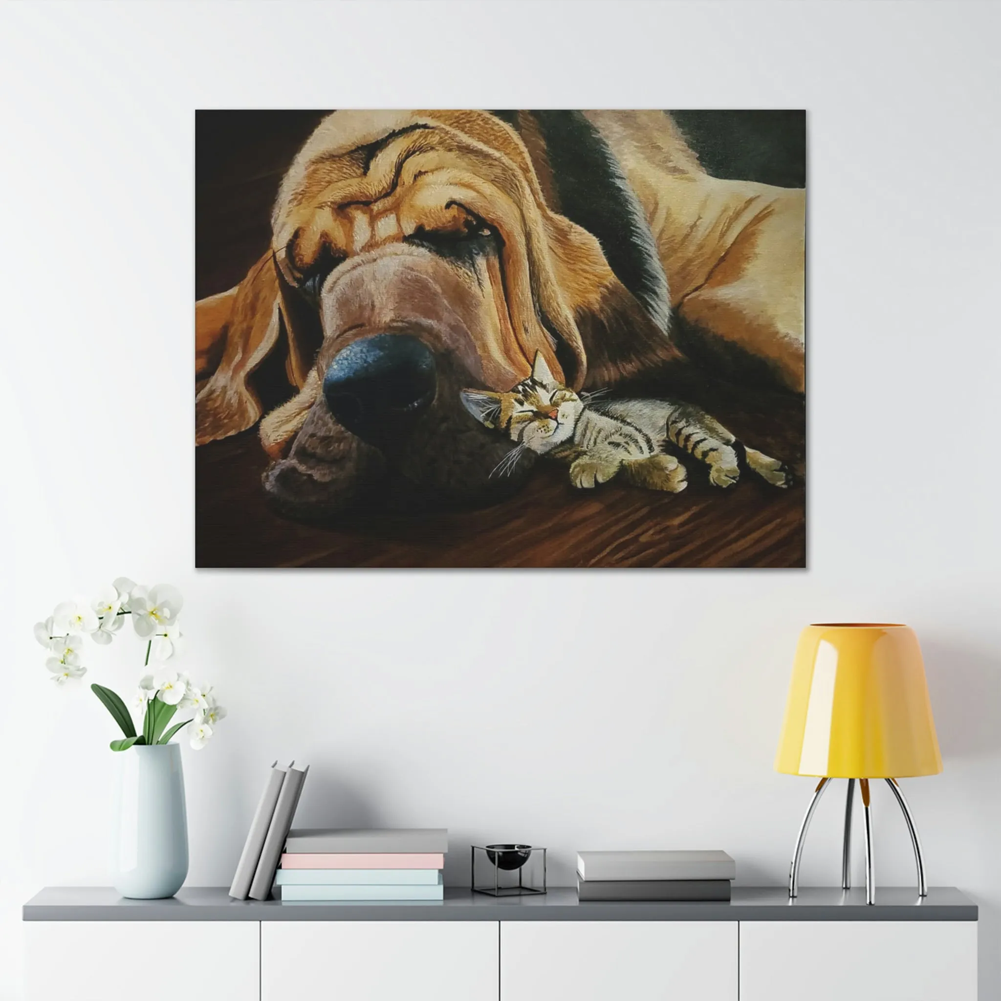 Nap Time Canvas Stretched