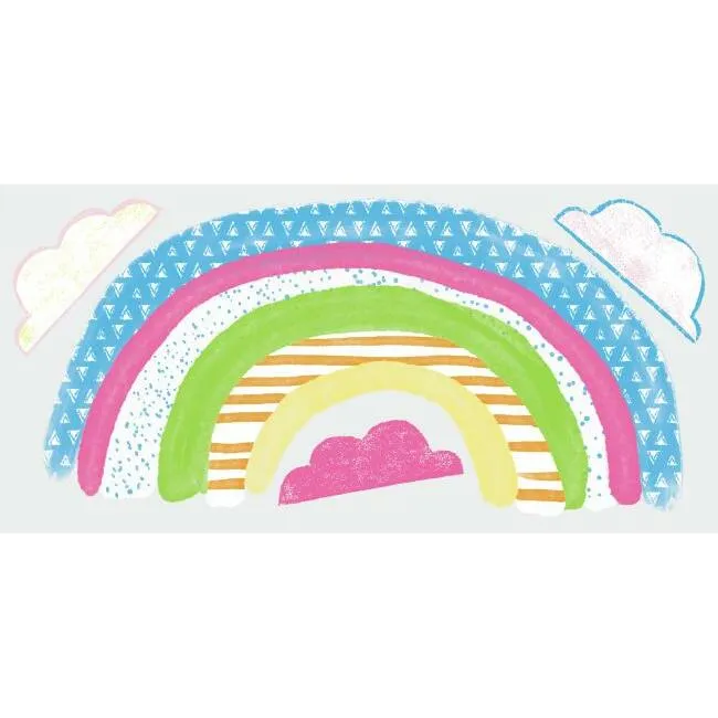 Pattern Rainbow Peel and Stick Giant Wall Decals
