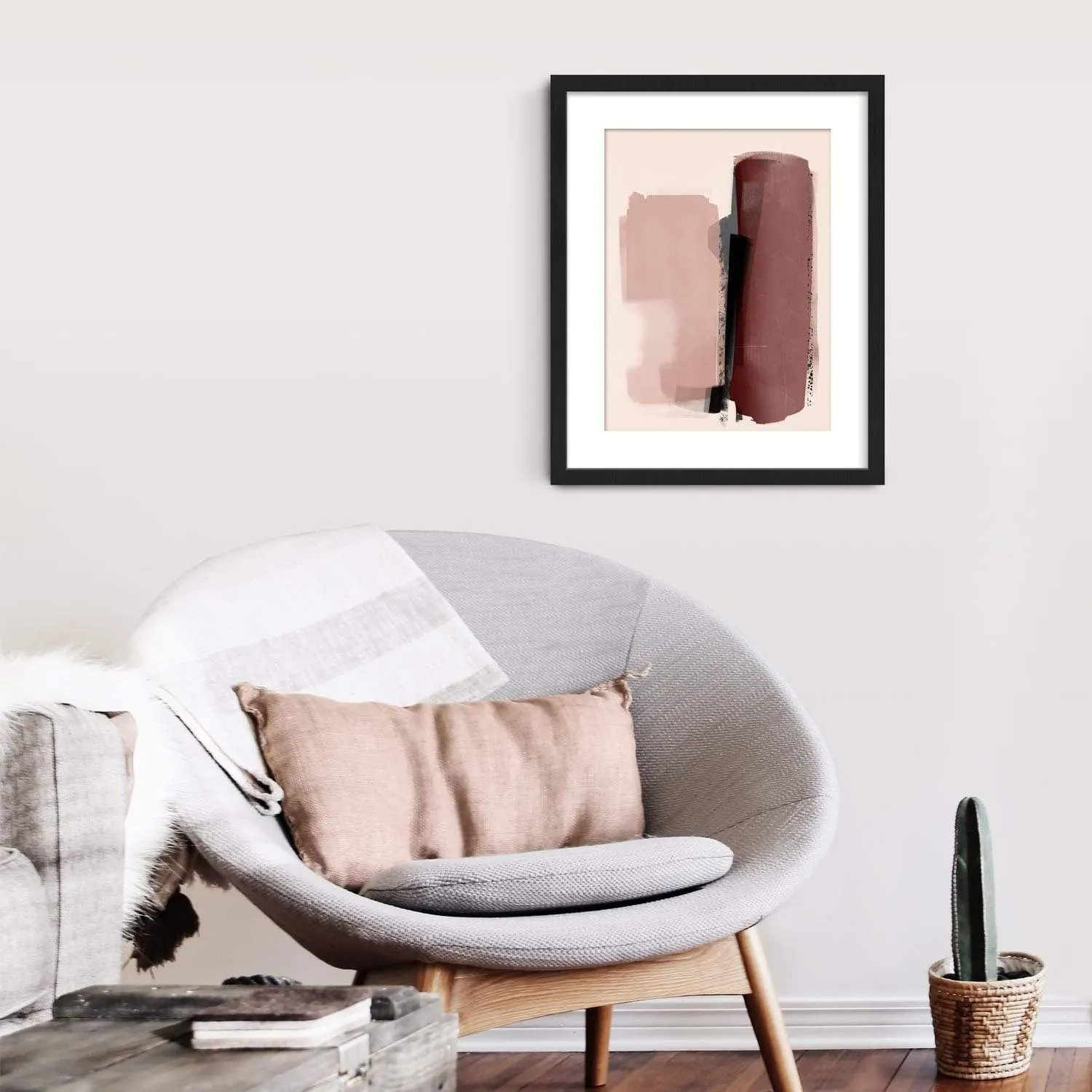 Pink Shades Abstract Art Print
