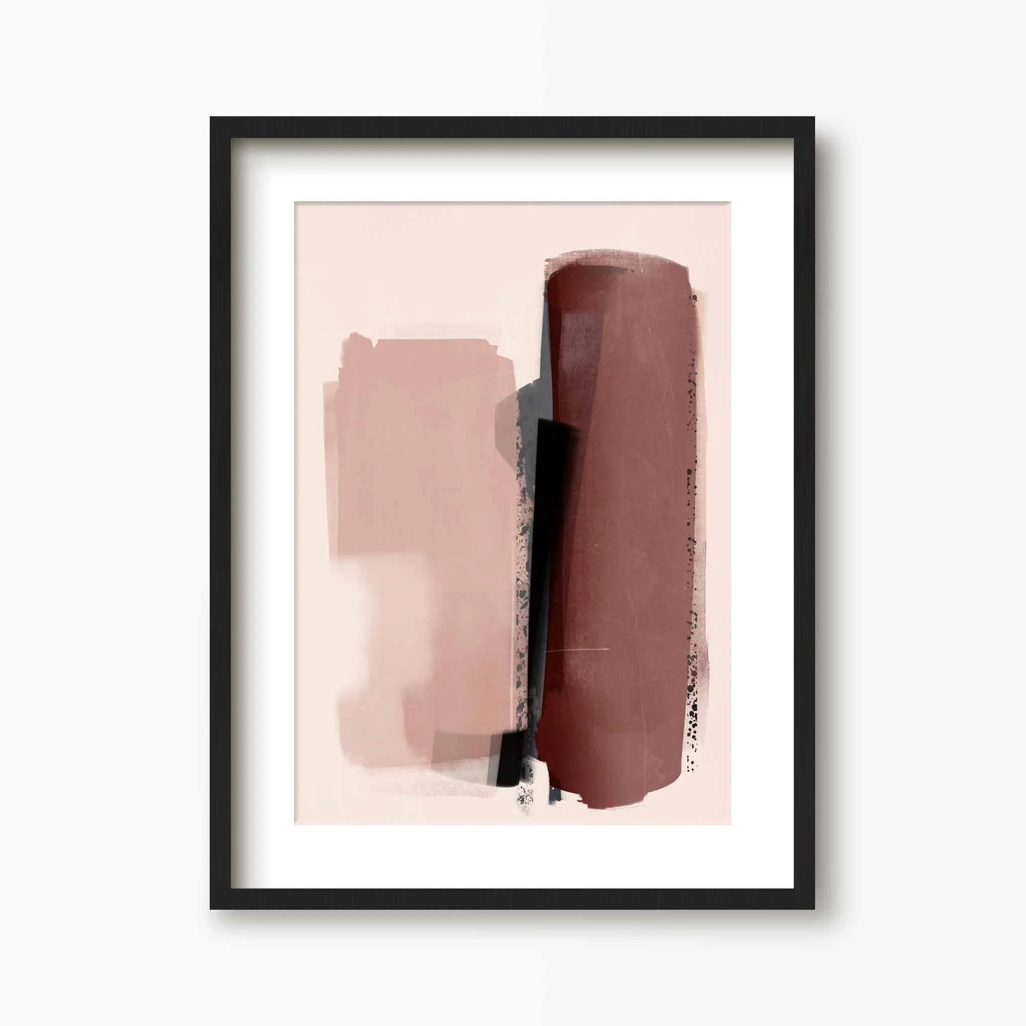 Pink Shades Abstract Art Print
