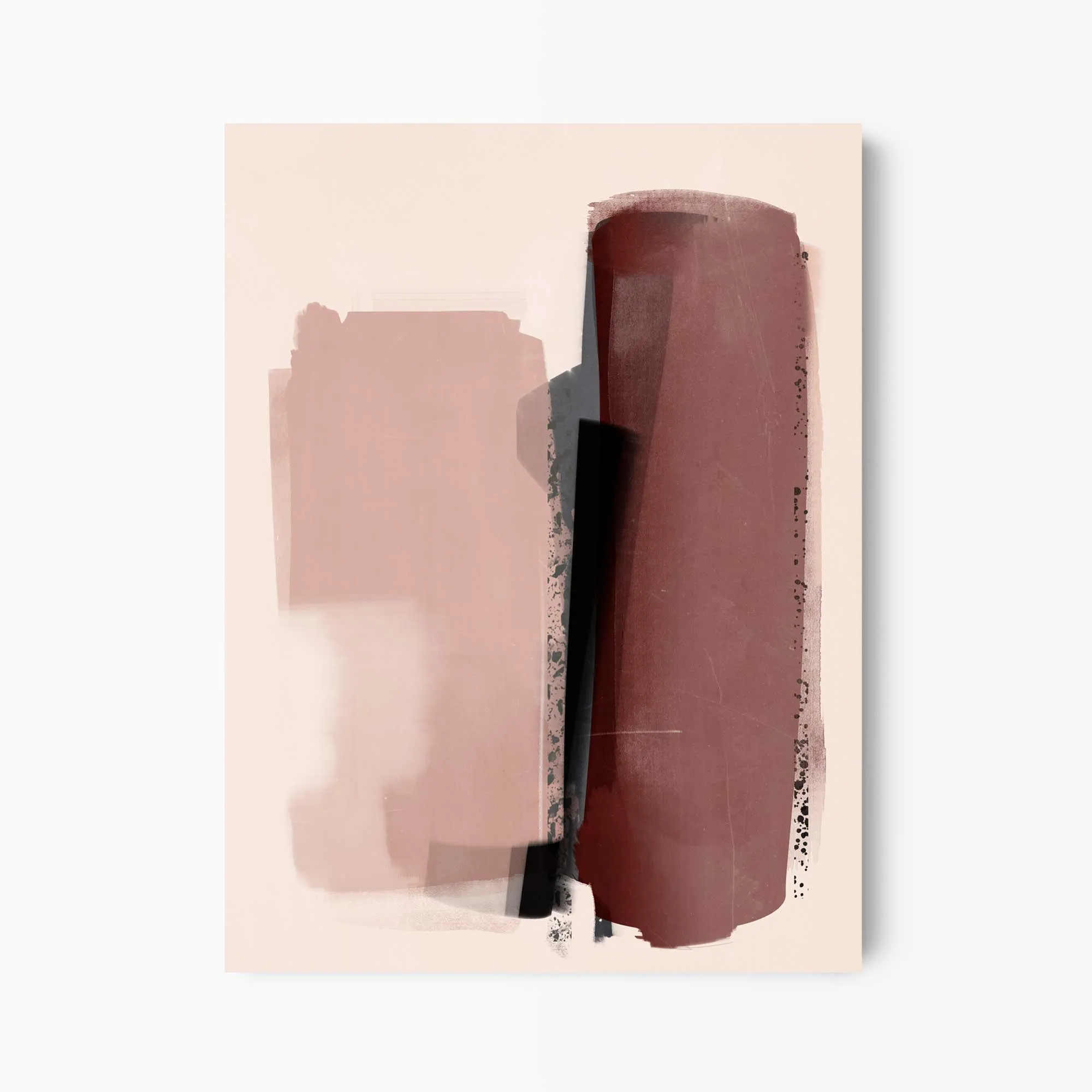 Pink Shades Abstract Art Print
