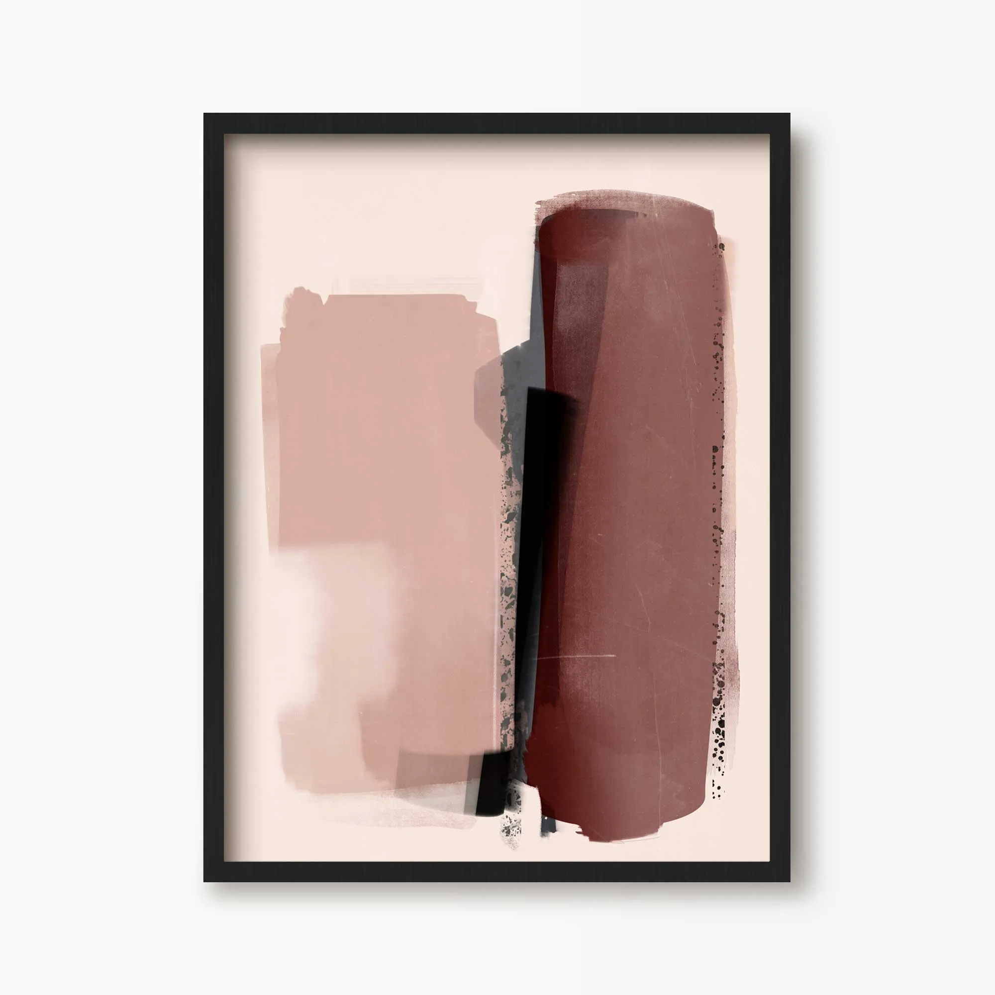 Pink Shades Abstract Art Print