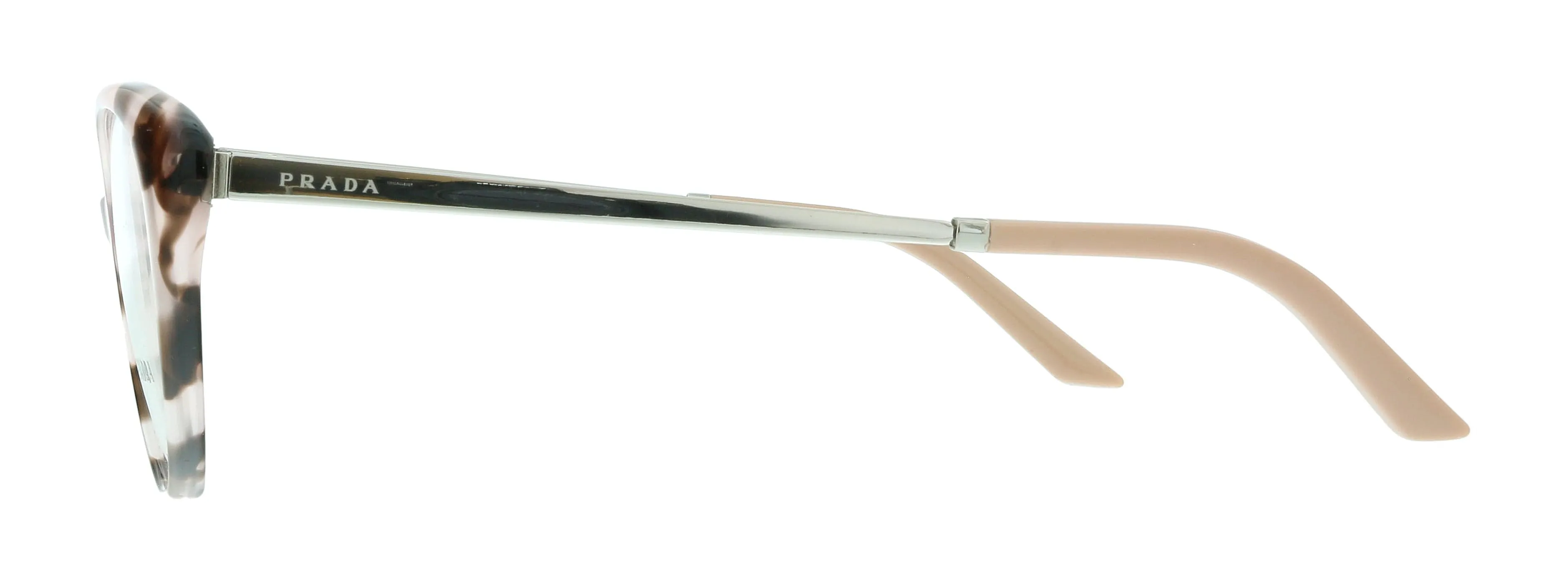 Prada 0PR 06WV ROJ1O1 Spotted Pink Round Eyeglasses