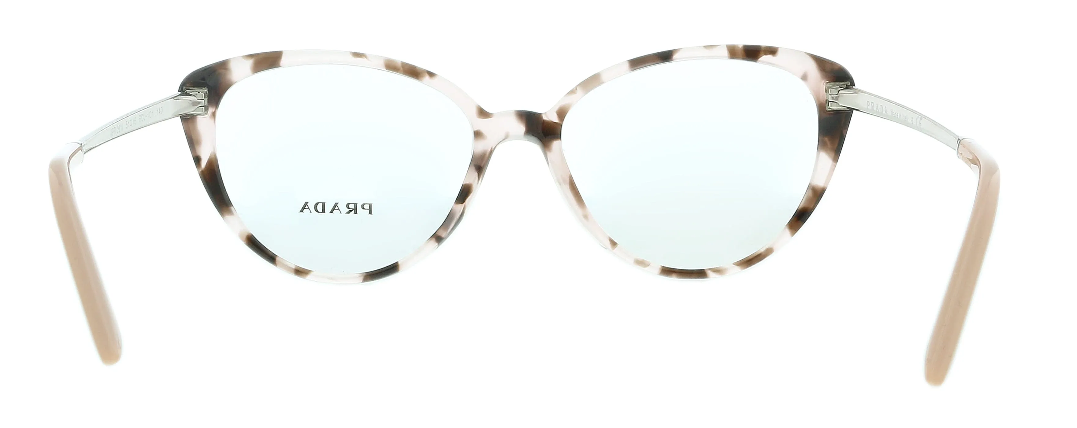 Prada 0PR 06WV ROJ1O1 Spotted Pink Round Eyeglasses