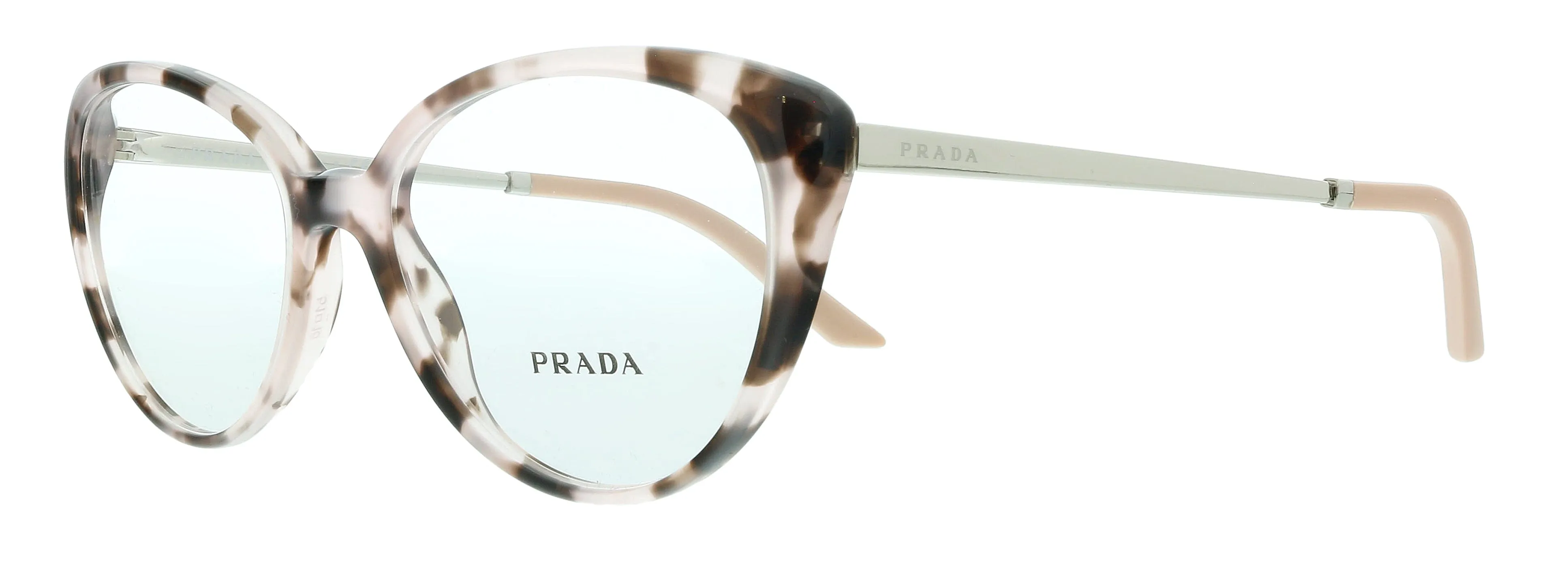 Prada 0PR 06WV ROJ1O1 Spotted Pink Round Eyeglasses