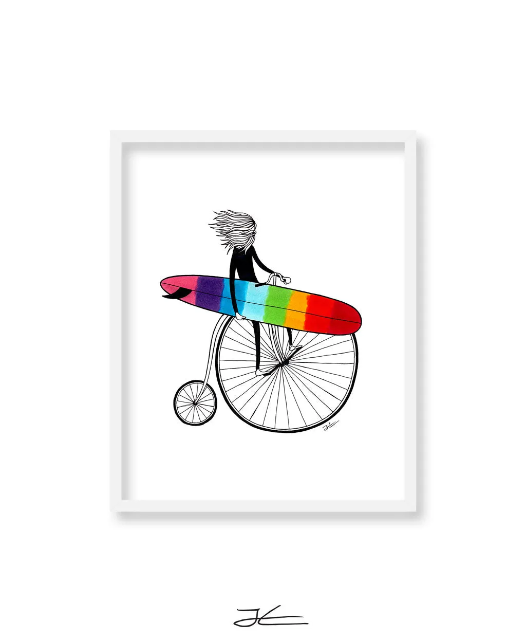 Riding The Rainbow - Print/ Framed Print