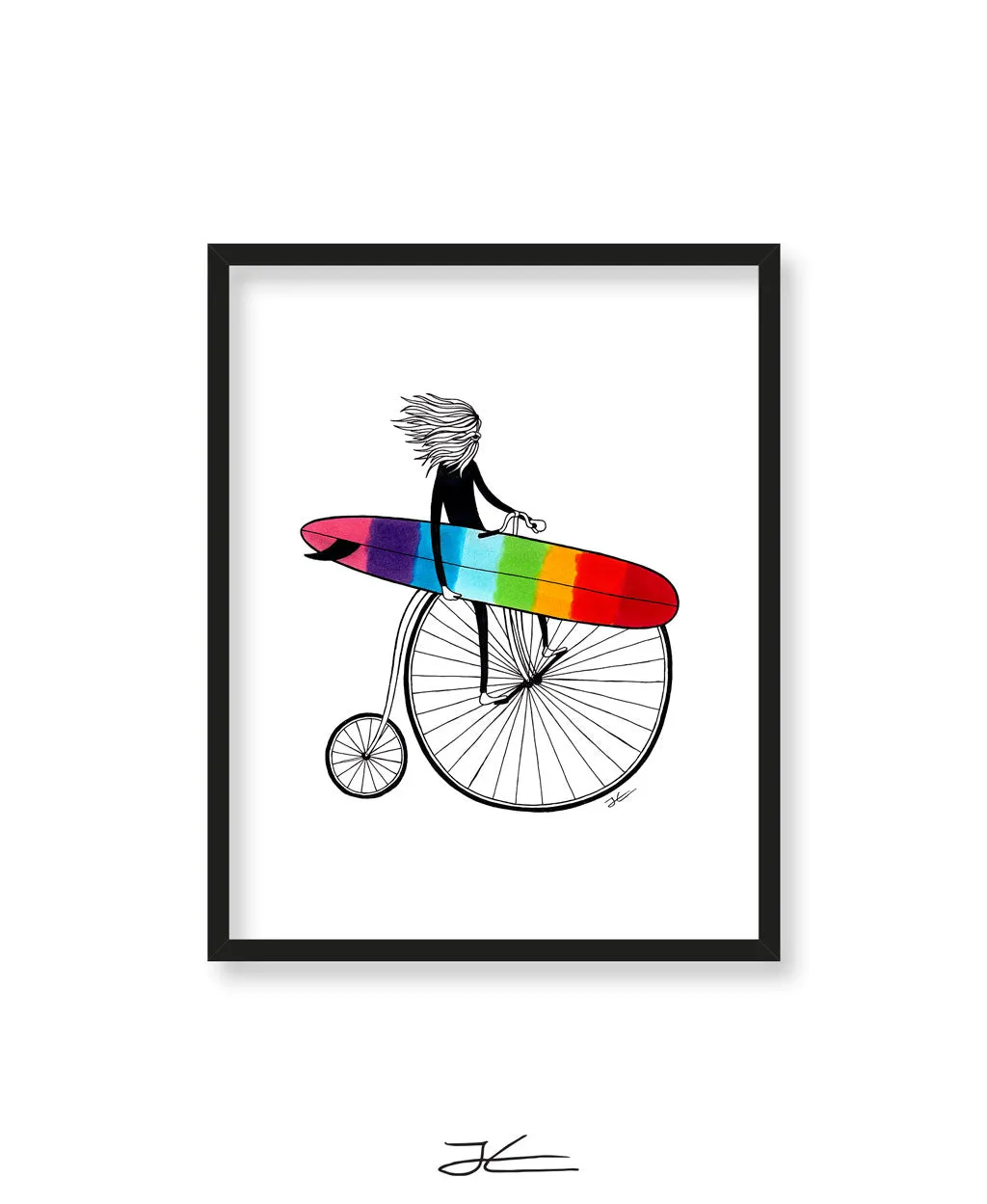 Riding The Rainbow - Print/ Framed Print