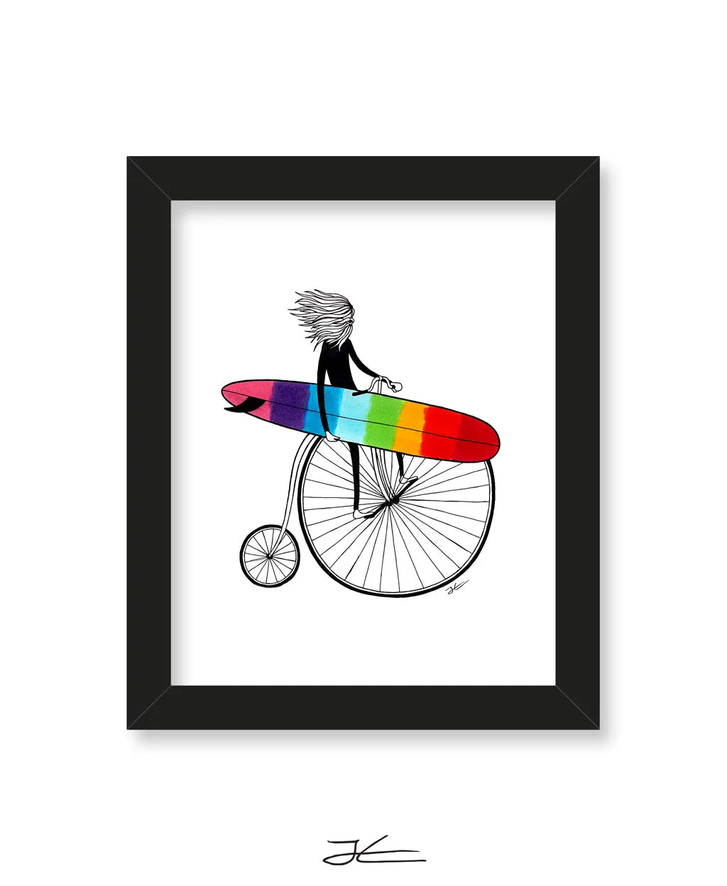 Riding The Rainbow - Print/ Framed Print