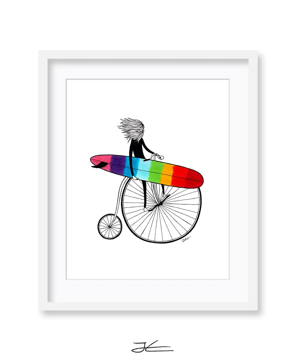 Riding The Rainbow - Print/ Framed Print
